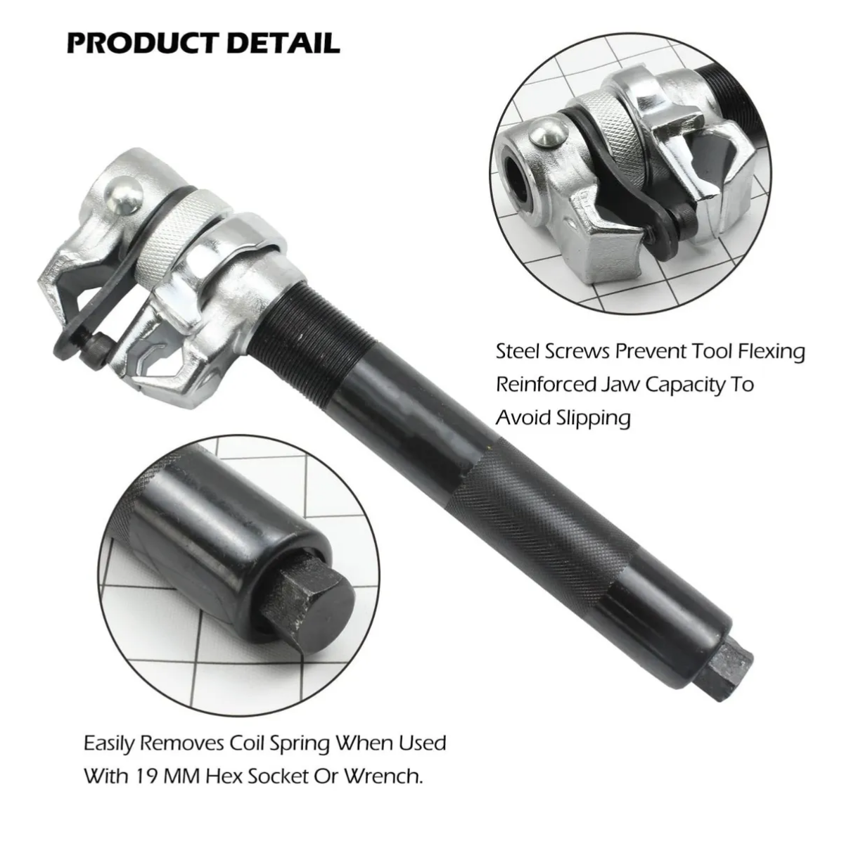 Opresor Compresor D Resorte Suspensión Amortiguador 23-280mm, Estuche naranja