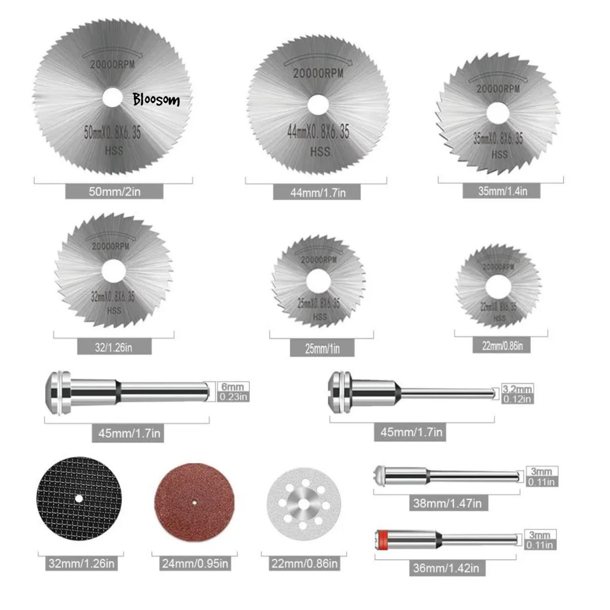 Set Discos De Corte Para Sierra Hss Taladro 99 Piezas, Multicolor