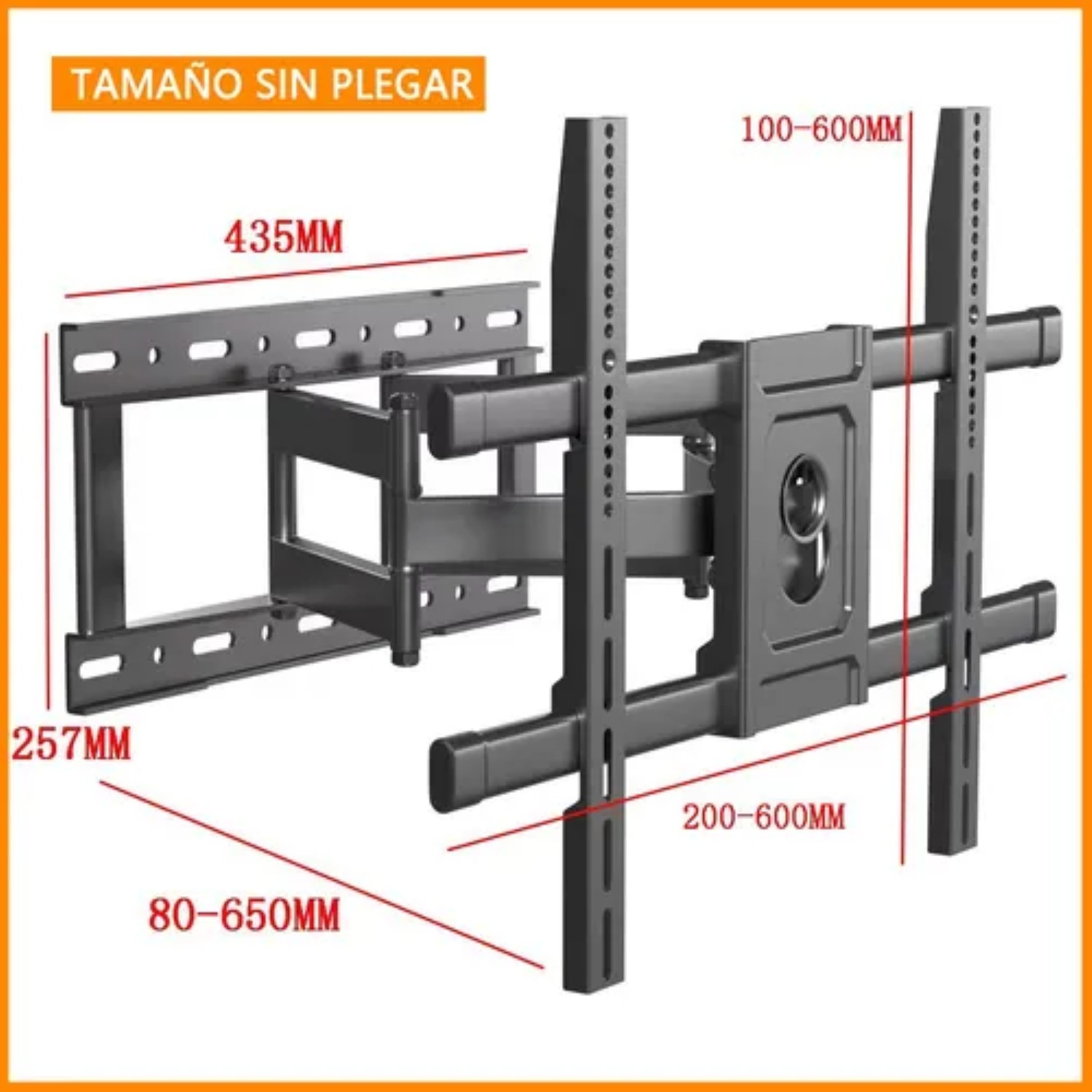 Soportes Monitor Tv Para 32-90 Mover Pantallas Apoyo 80kg negro