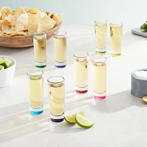 Vasos Tequileros Caballito Shot Tequila 6 Pzas Colores