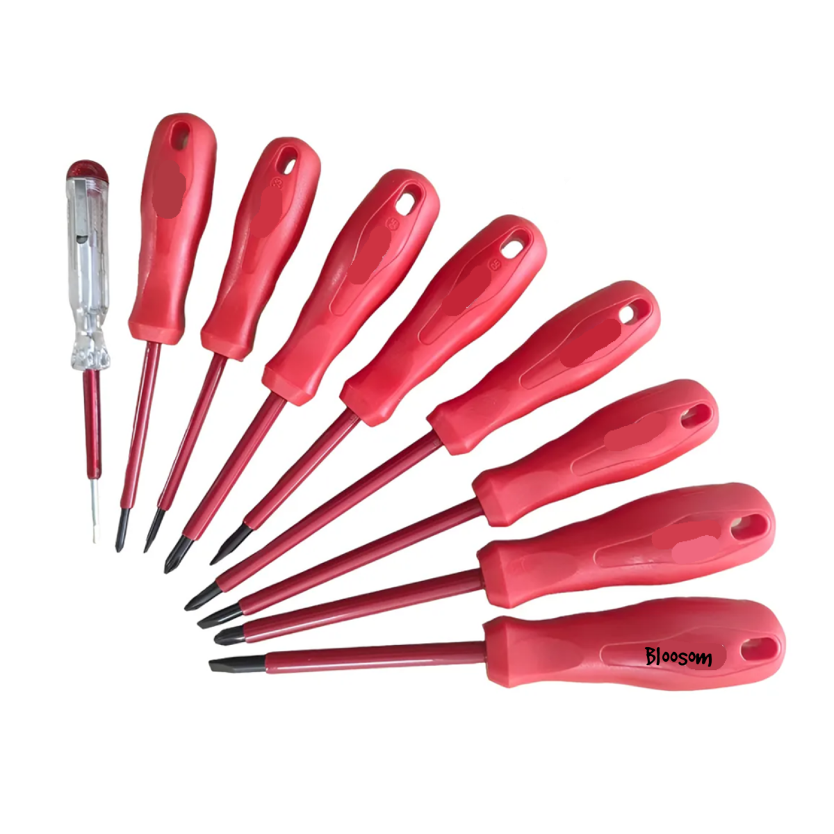 Juego De Destornilladores Aislantes Desarmadores Magnéticos, Rojo