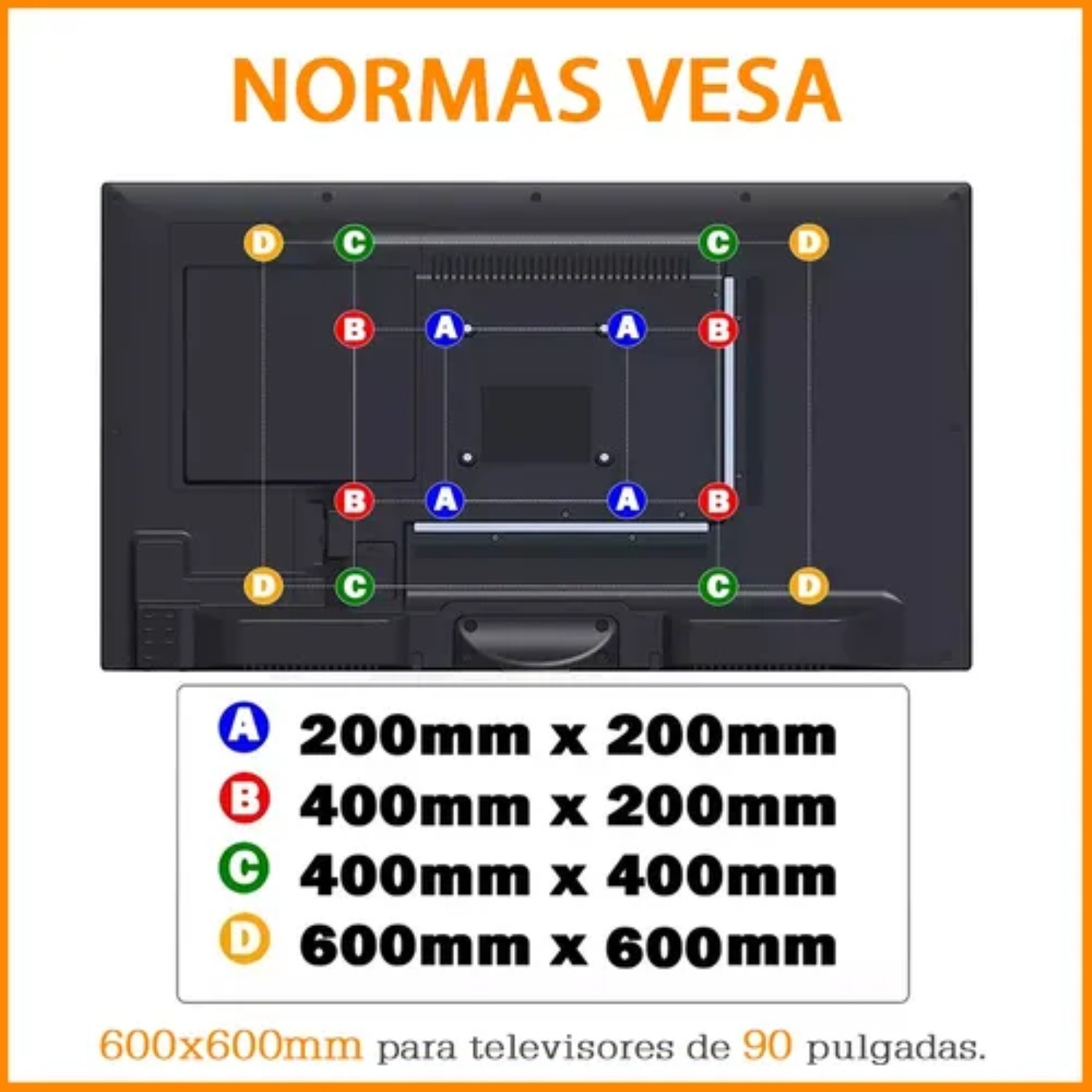 Soportes Monitor Tv Para 32-90 Mover Pantallas Apoyo 80kg negro
