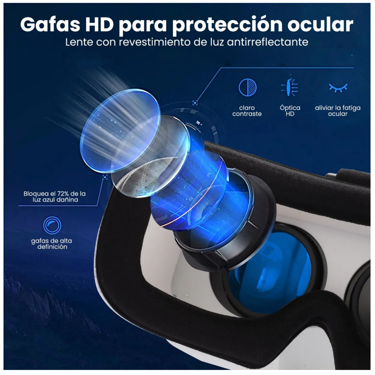 10 Lentes Biconvexas Acrílicas De 37 Mm Para VR – Antirreflejo, Alta Transmisión De Luz, Reemplazo Duradero