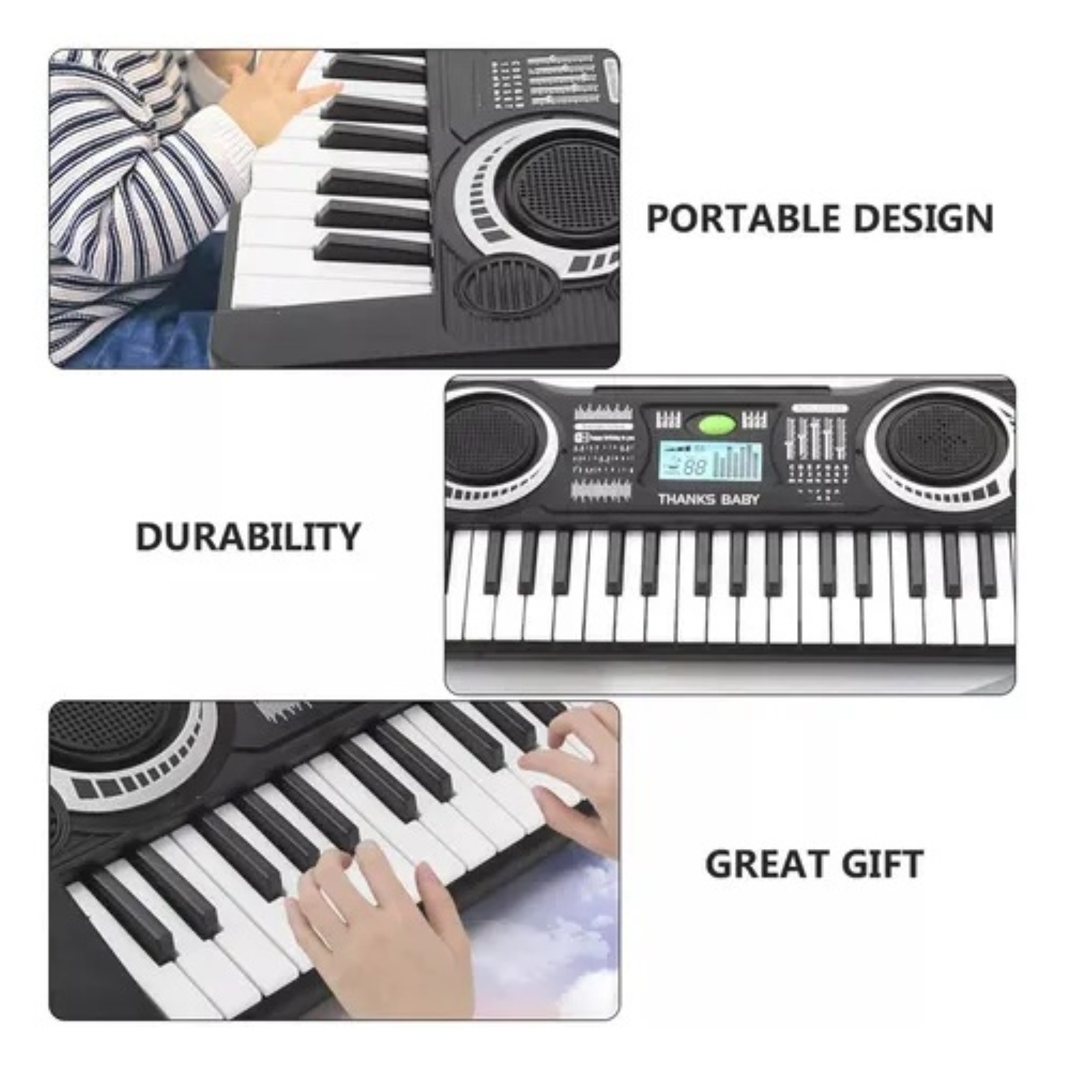 My Piano Musical Set Instrumento Musical para niños es un piano electronico de 37 teclas incluye un microfono y una silla. El piano electronico para niños es de volumen ajustable y luces., Los mejores My Piano Musical Set Instrumento Musical para niños es un piano electronico de 37 teclas incluye un microfono y una silla. El piano electronico para niños es de volumen ajustable y luces., Los mejores