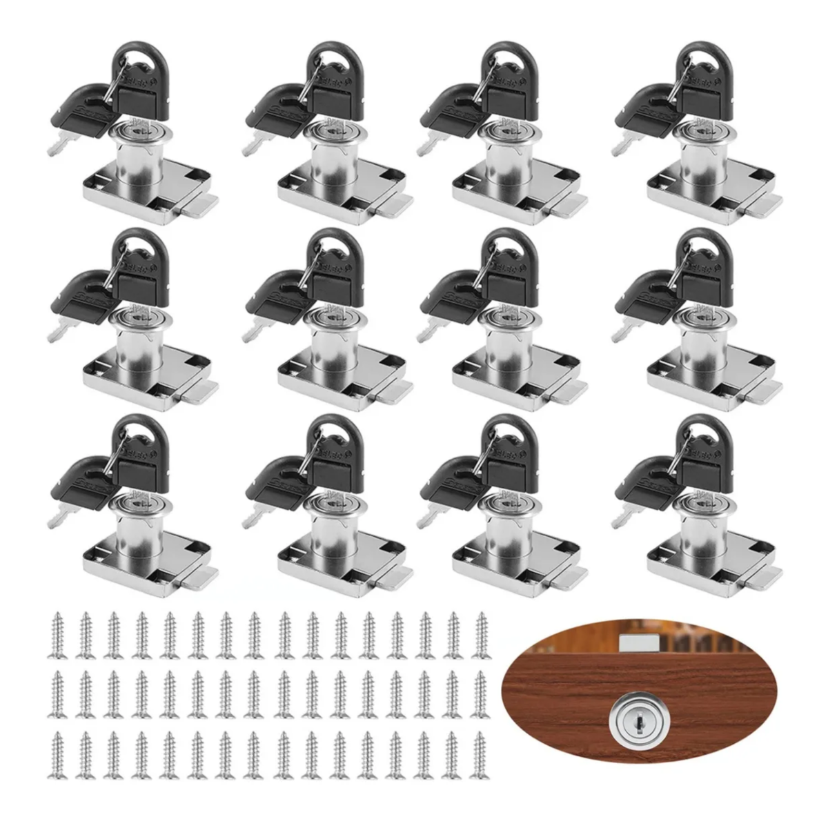 20 Juegos De Conector De Tuerca De Seguridad De Leva 3 En 1, Accorios, Tornillos De Piga Para Gabinet, Cajon, Muebl, Unión De Madera, Ensamblador, 15 X 12 Mm, 15 X 14 Mm - AliExprs 13