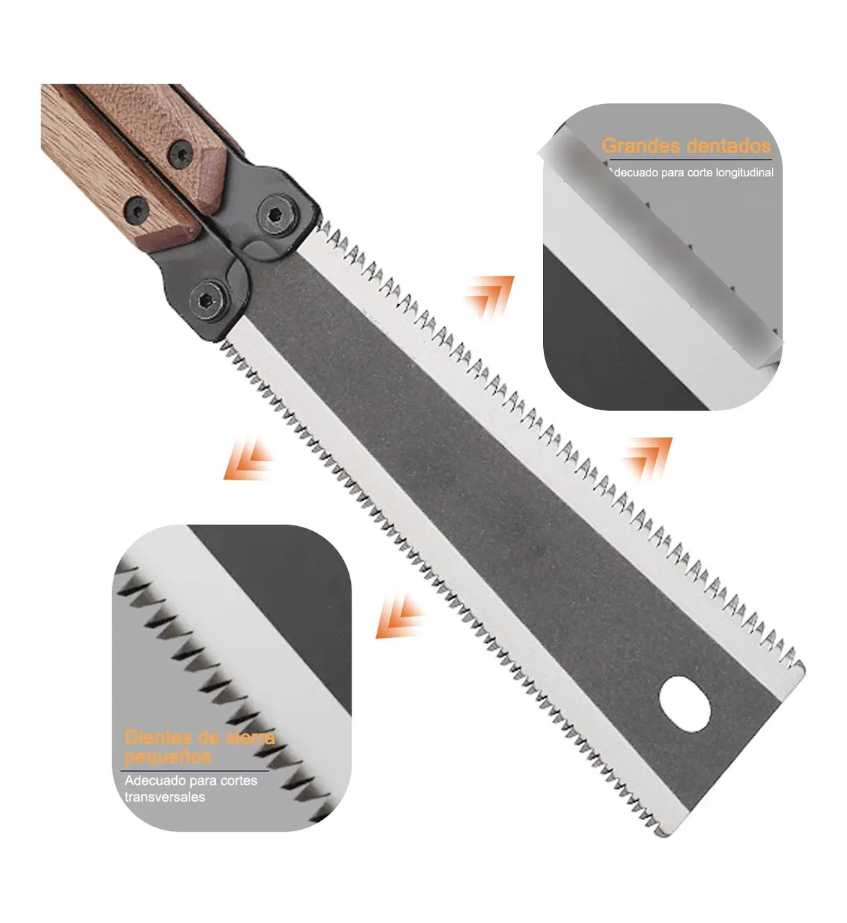 Serrucho Japonés Portatil 30 Cm Doble Cierra Belug