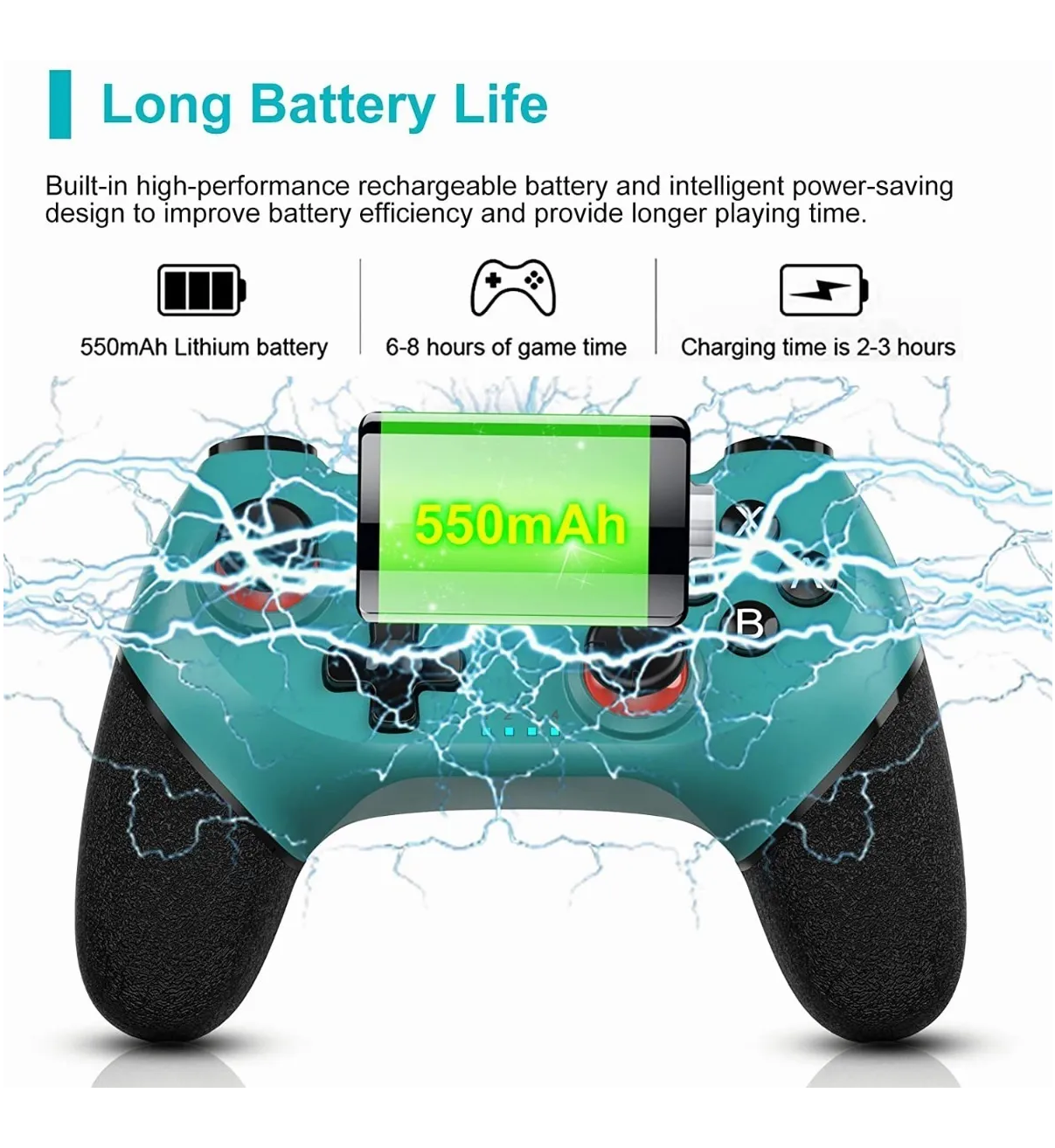 Control Inalámbrico Gamepad Joystick Belug Para Nintendo Switch/pc Verde