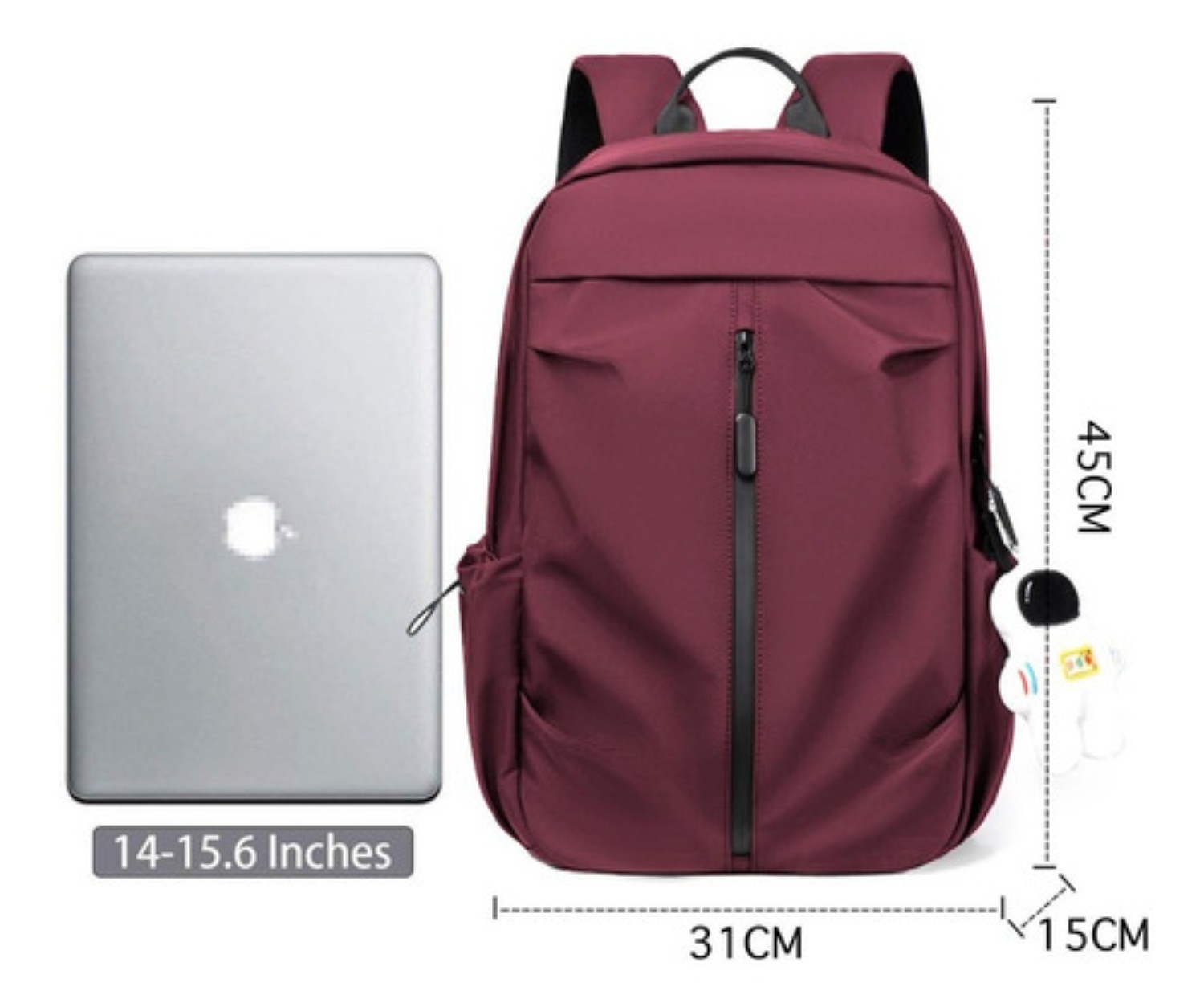 Mochila Laptop Hombre,impermeable Y Resistente Al Desgaste Con Cargador Usb