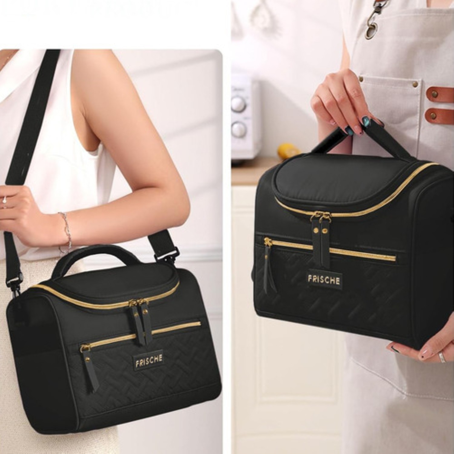 Lonchera Fiambrera Termica Bolsa De Almuerzo negro