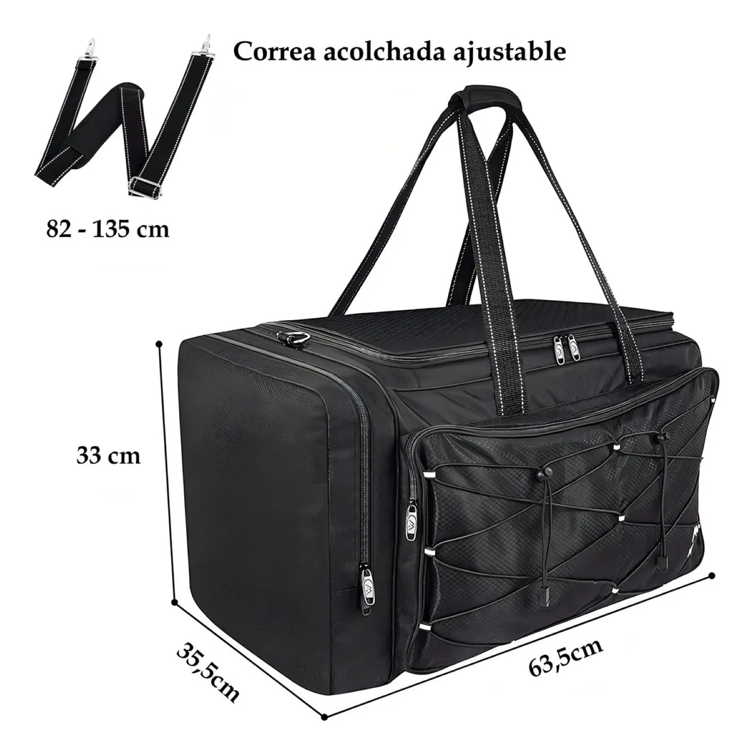 Mochilas de beisbol grande capacidad negro