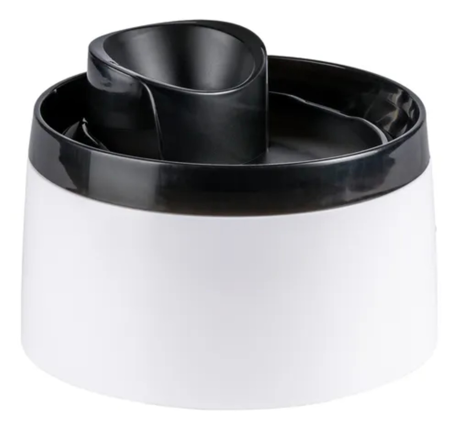 Bebedero Para Perro Tipo Fuente 2 Lts Mascotas Blanco/Negro