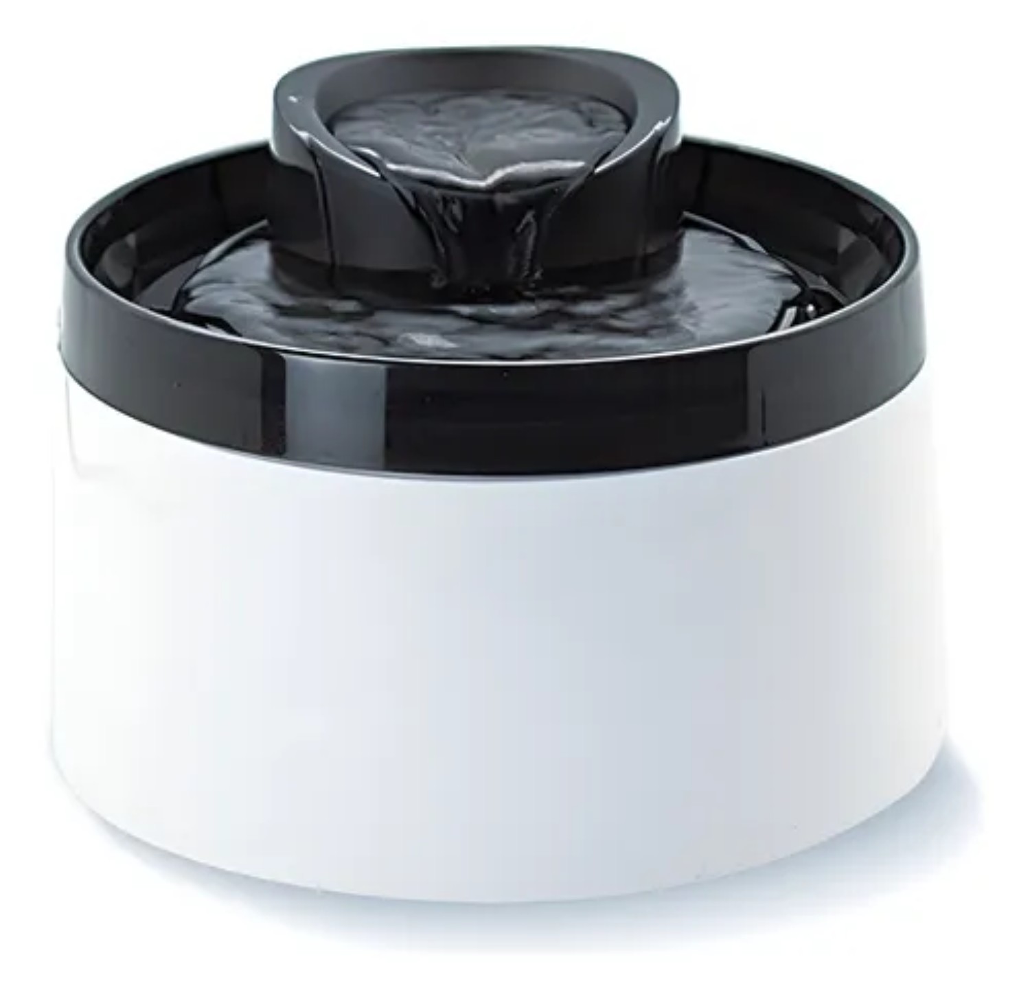 Bebedero Para Perro Tipo Fuente 2 Lts Mascotas Blanco/Negro