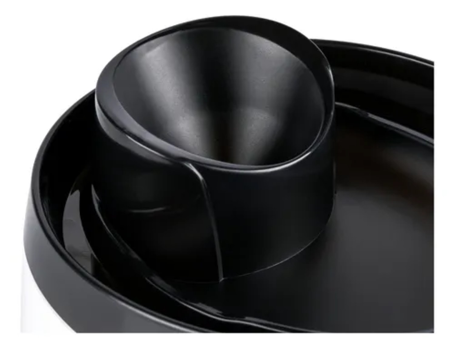 Bebedero Para Perro Tipo Fuente 2 Lts Mascotas Blanco/Negro