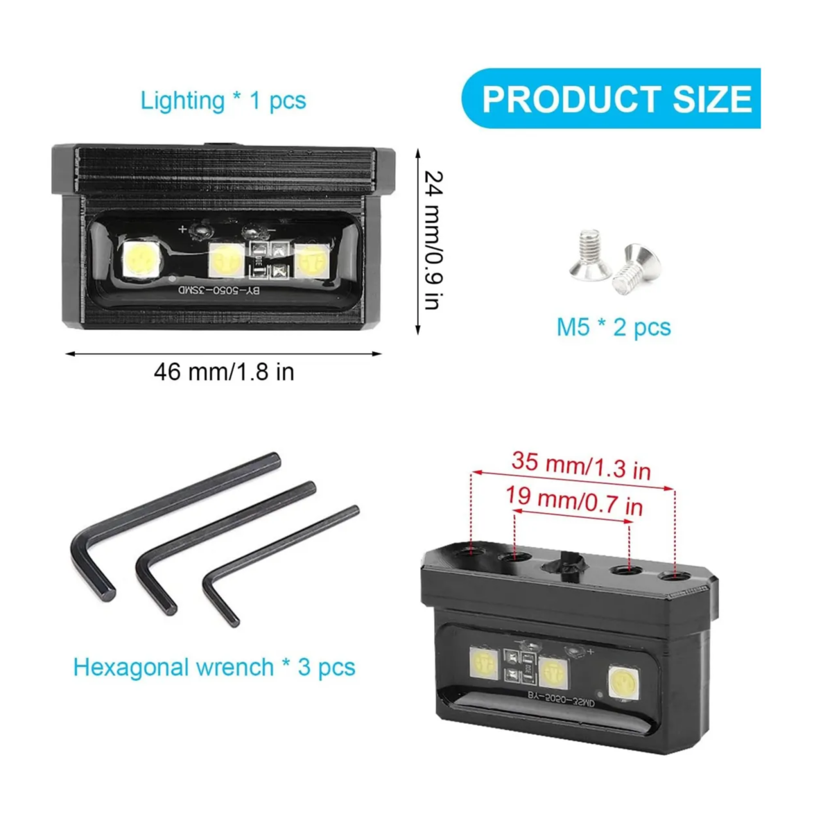 Porta Placa Universal Para Moto Ajustable Con Luz Led R6 Ns Negro