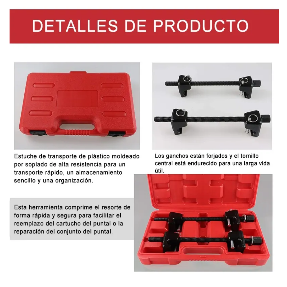 Opresor De Resorte Amortiguador, 2 Piezas Y 1/2 13/16 Pulgada color negro