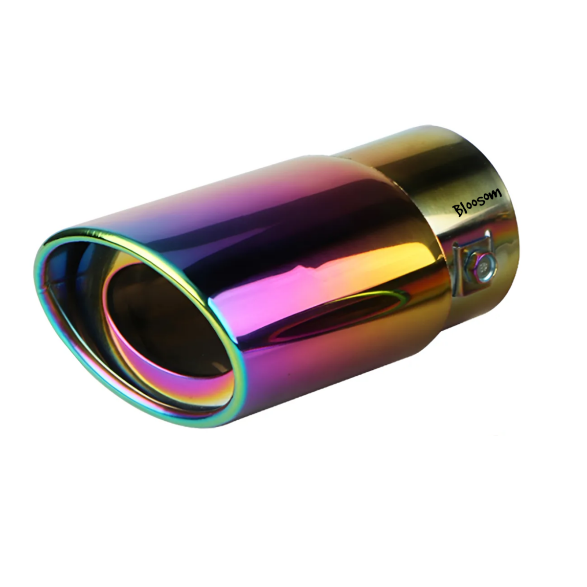 Tubo De Escape De Coche Silenciador Puntas De Acero Inoxidable, Tornasol