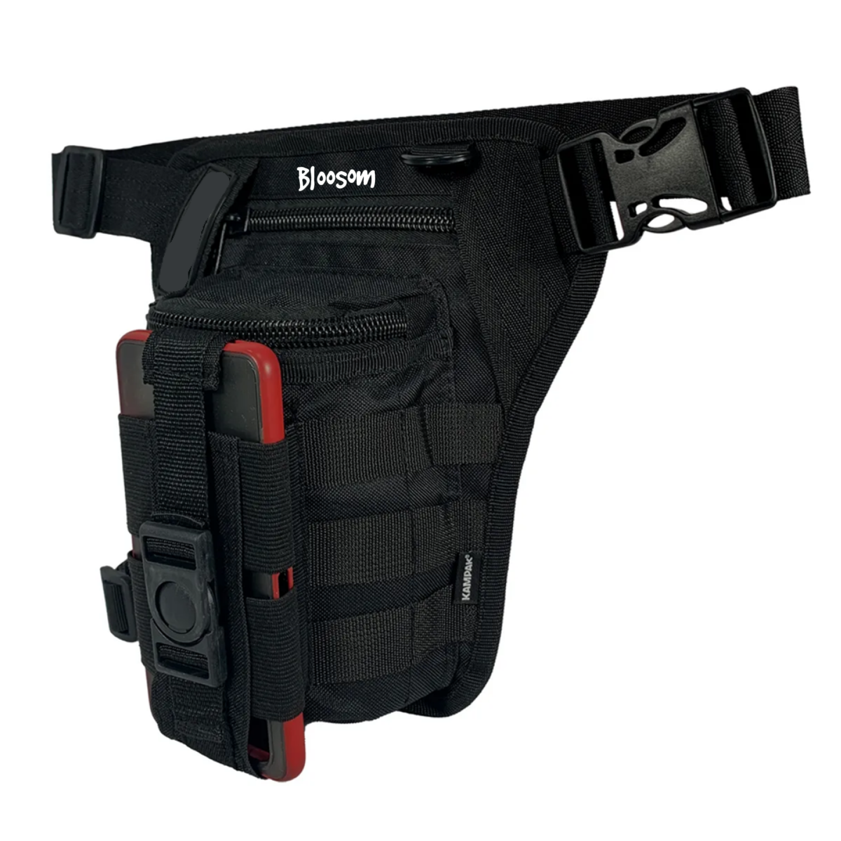 Piernera Táctica Para Celular Multiusos,  Negro