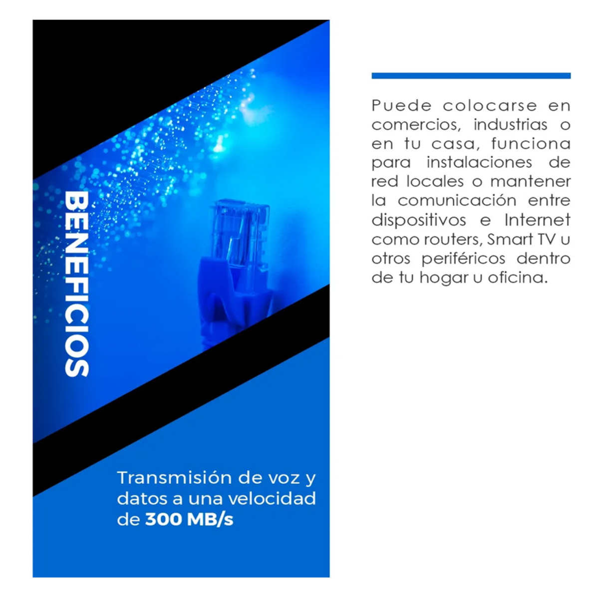 Cable Red 30 Mts Categoría Cat5 Utp Rj45 Ethernet Internet,  Azul