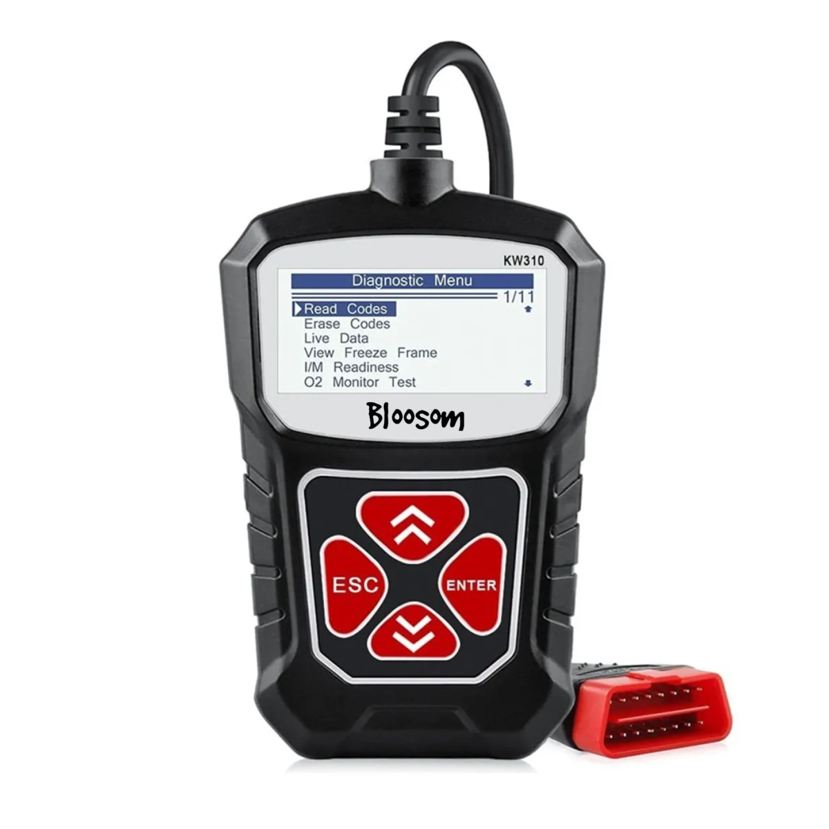 Escáner Automotriz Obd2 Lector De Códigos De Fallas, Negro