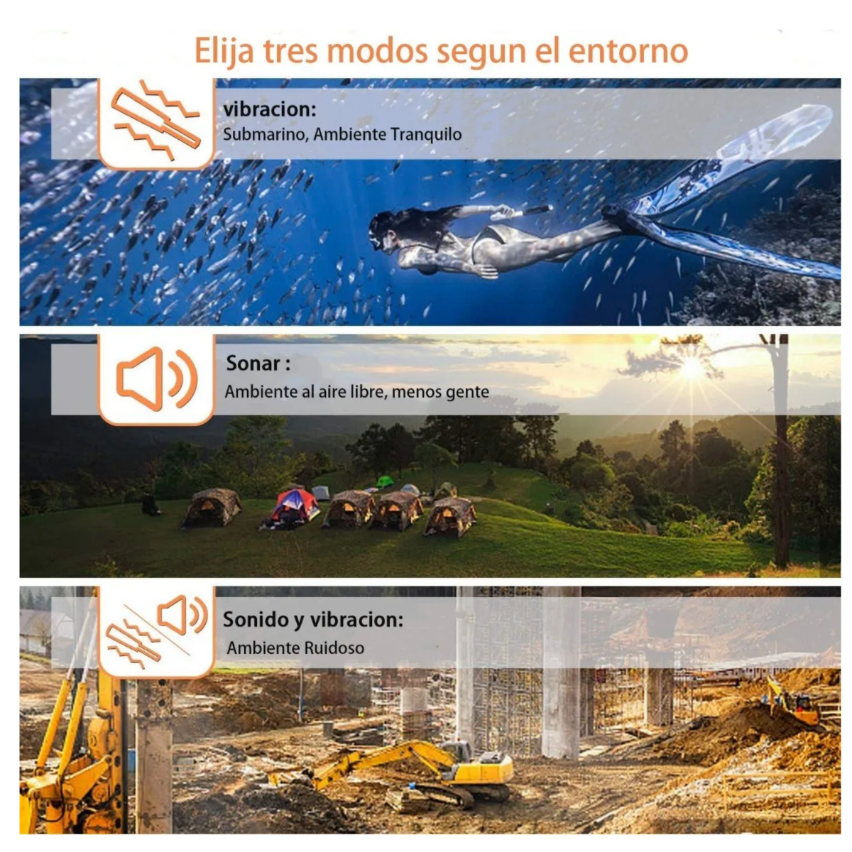 Detector De Metal Portátil Con Pantalla Lcd Buscador Tesoro, Naranja