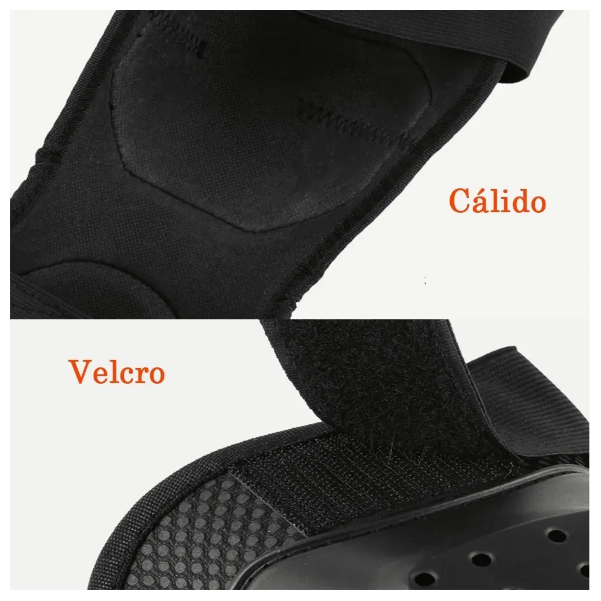 Juego De Cuatro Piezas De Rodilleras Y Coderas Para Moto., Negro