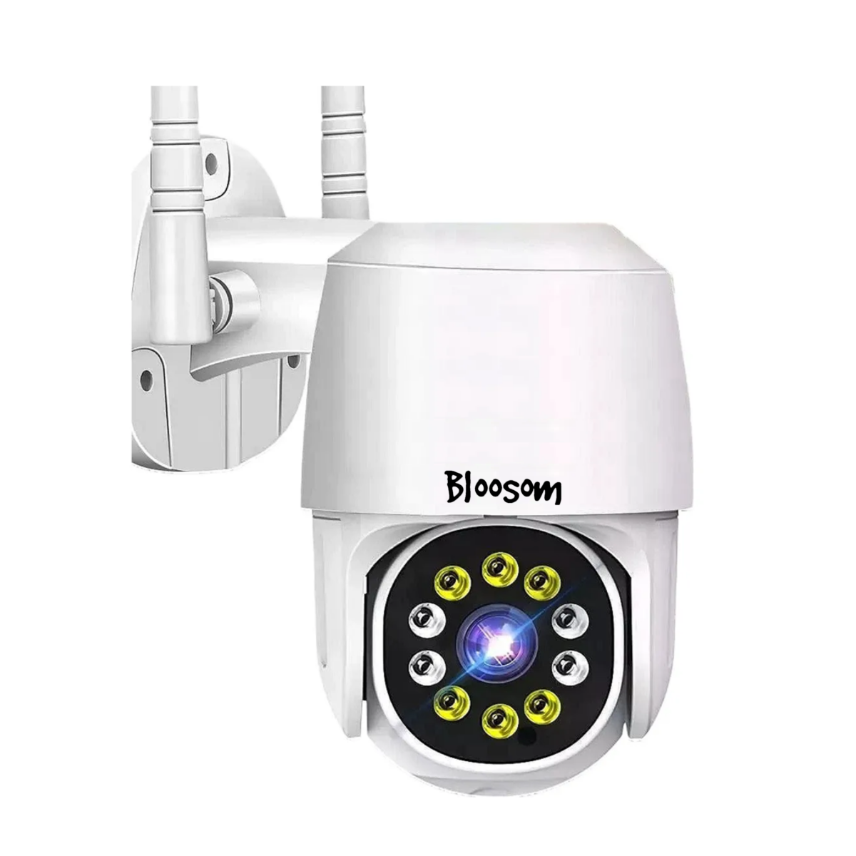 Cámara De Seguridad Wifi Hd 1080p C/con Alarma Ip, Blanco