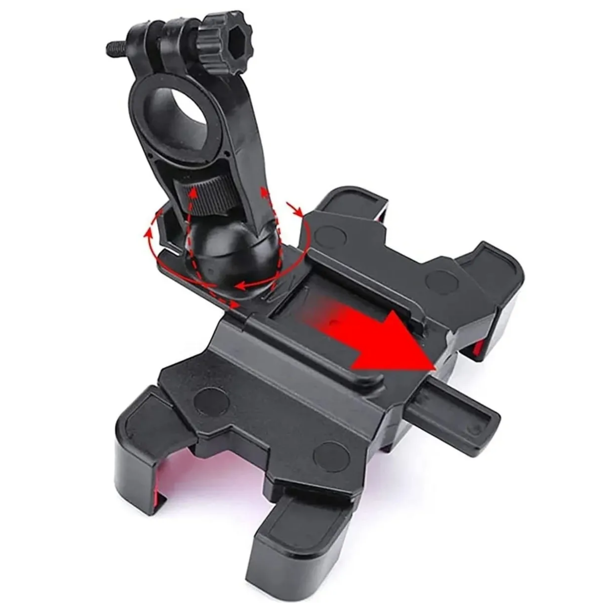Soporte Para Celular Moto/bicicleta, Base Porta Teléfono, Negro