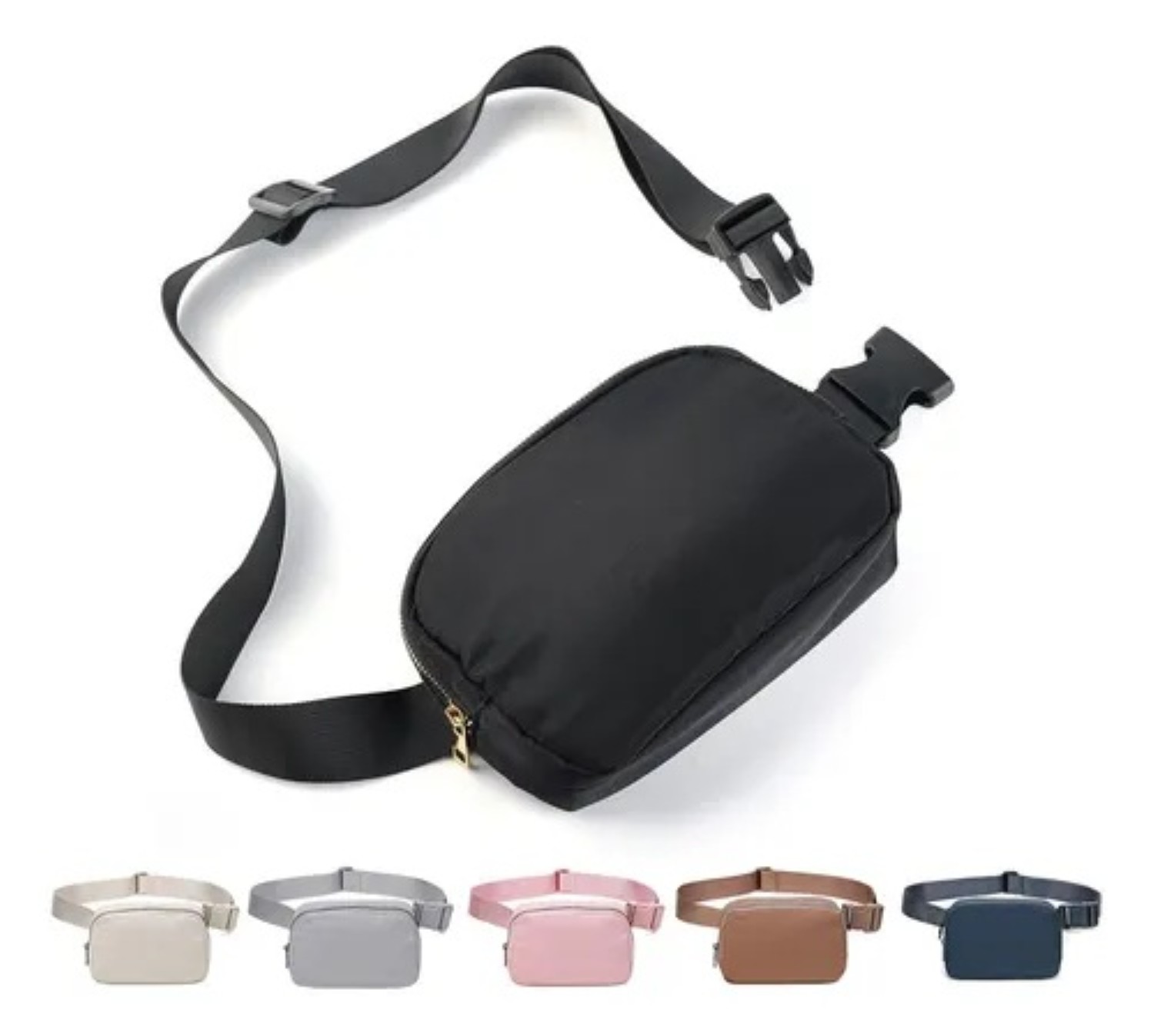 Pack De 2 Riñoneras De Moda – Impermeables, Ligeras Y Con Múltiples Bolsillos Para Actividades Outdoor