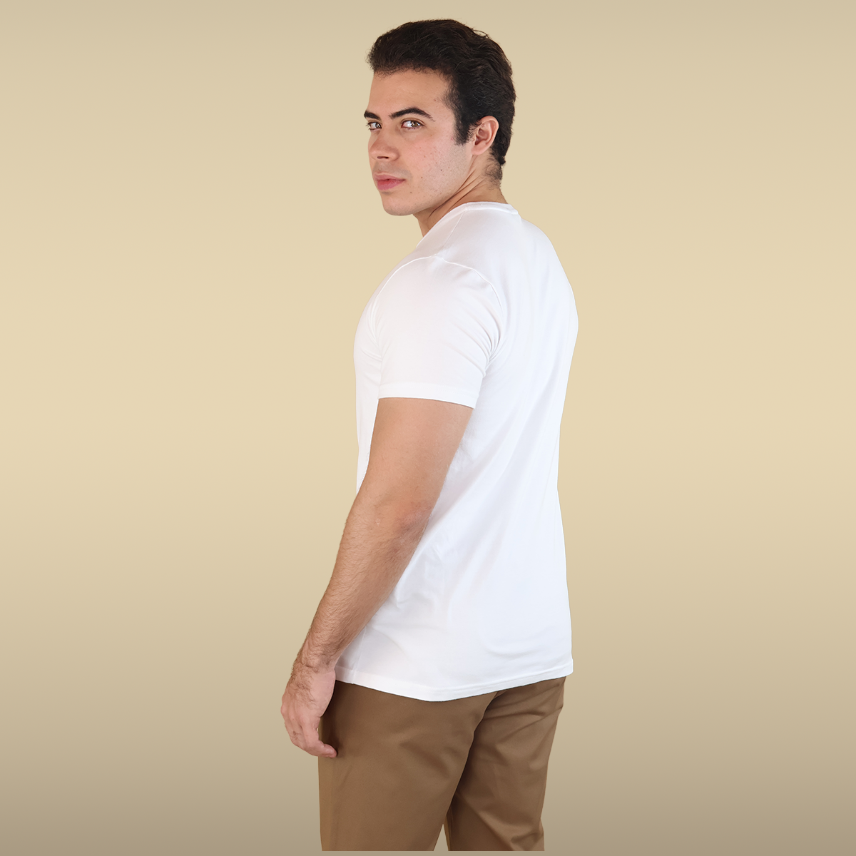 Playera Hombre Algodón Con Stretch Y Detalle Bordado 