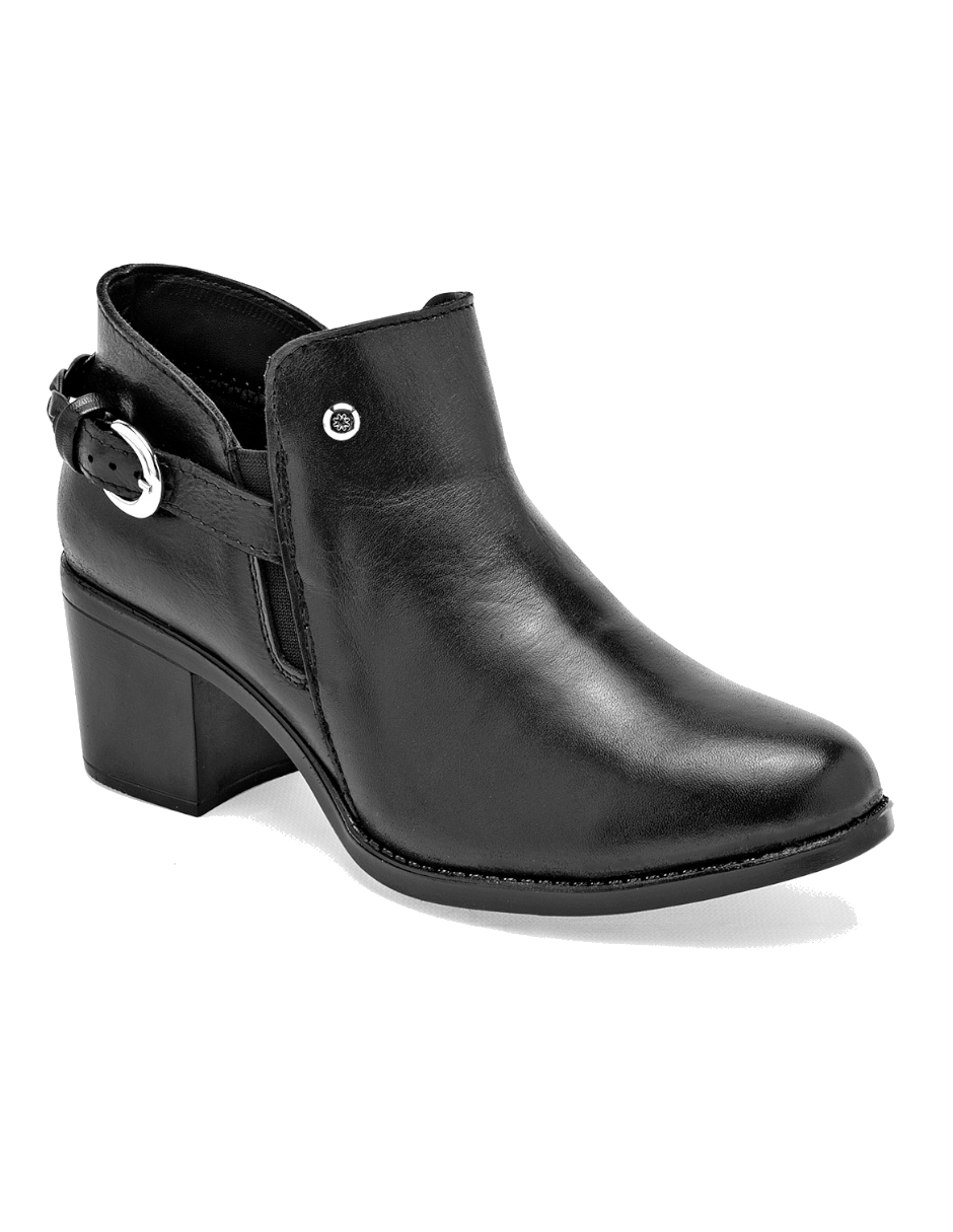 BOTIN MUJER DE PIEL COLOR NEGRO