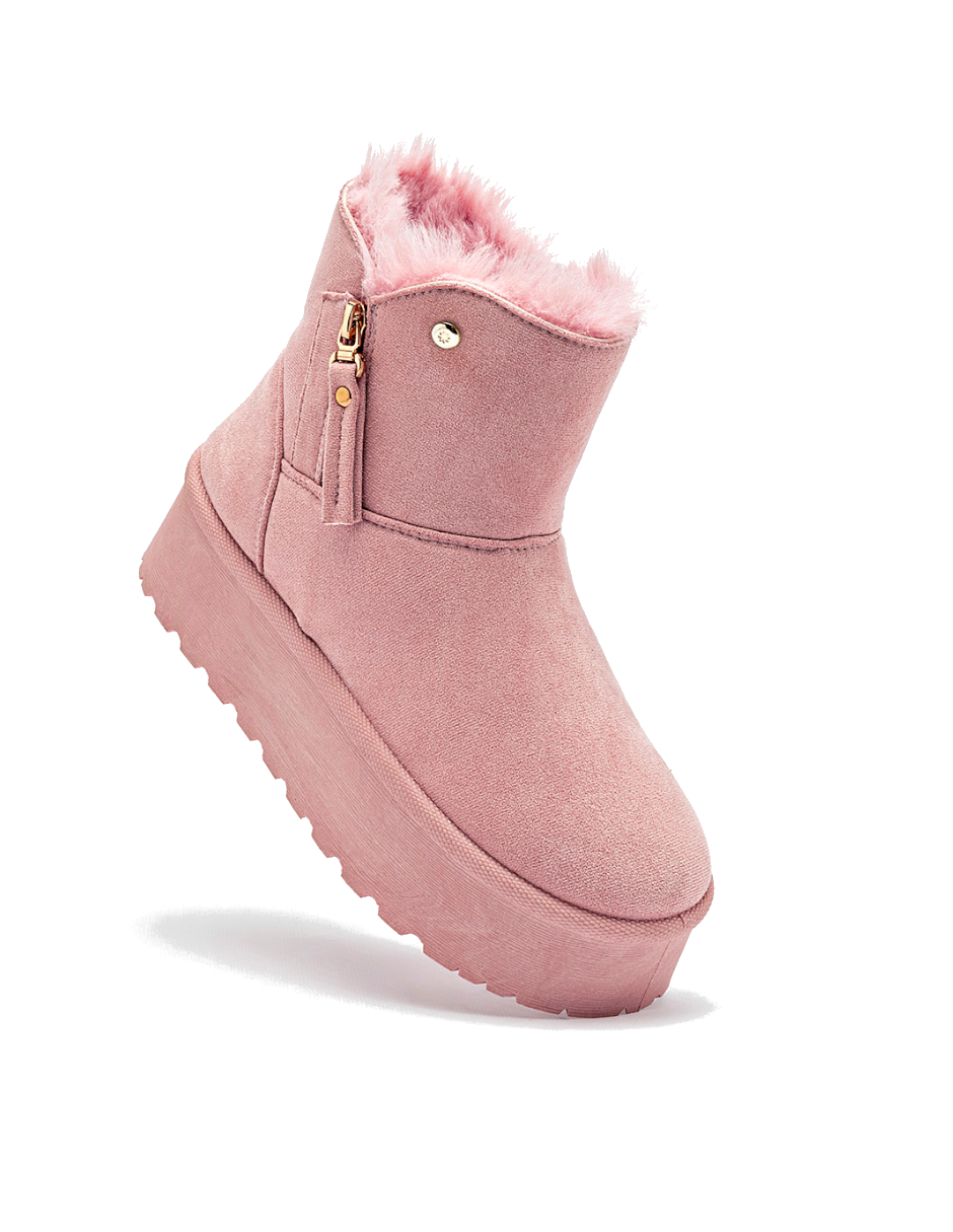 BOTA DE INVIERNO COLOR ROSA PARA EXTERIOR