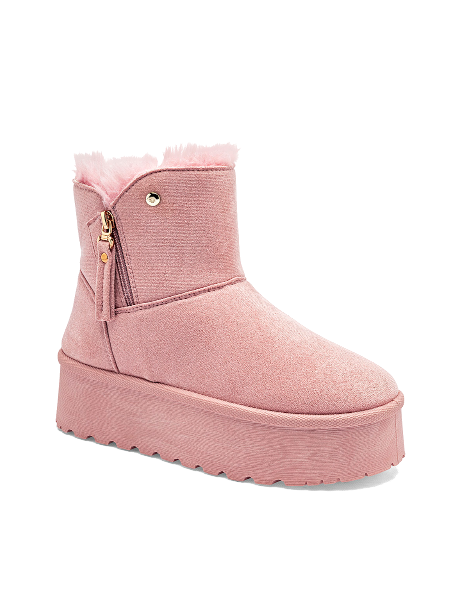 BOTA DE INVIERNO COLOR ROSA PARA EXTERIOR