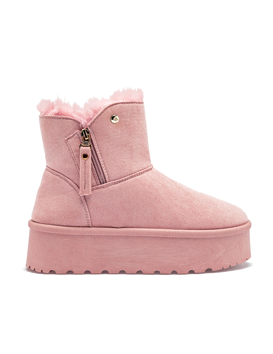 BOTA DE INVIERNO COLOR ROSA PARA EXTERIOR
