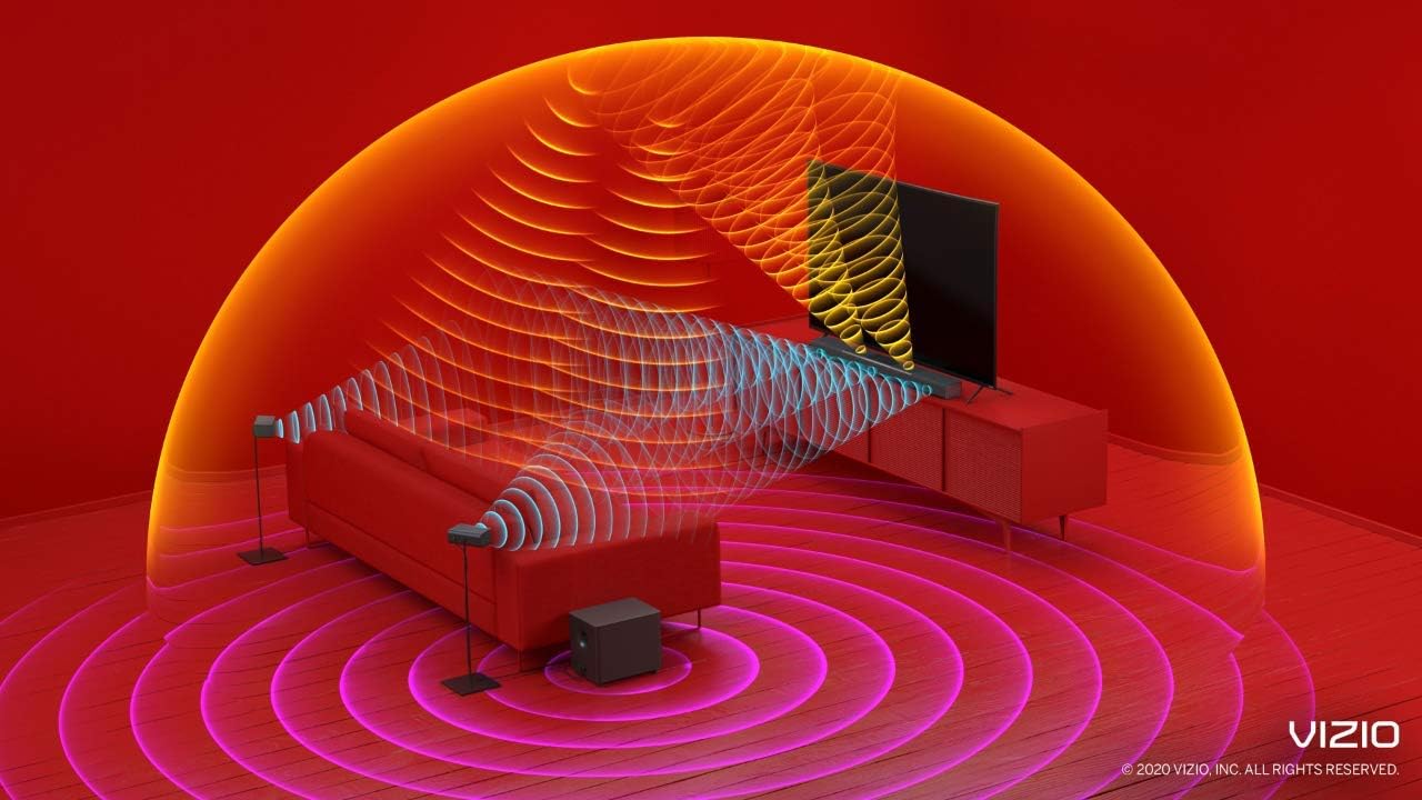 Equipo De Sonido Vizio M-series 5.1 Barra Subwoofer Speakers Dobly Atmos 