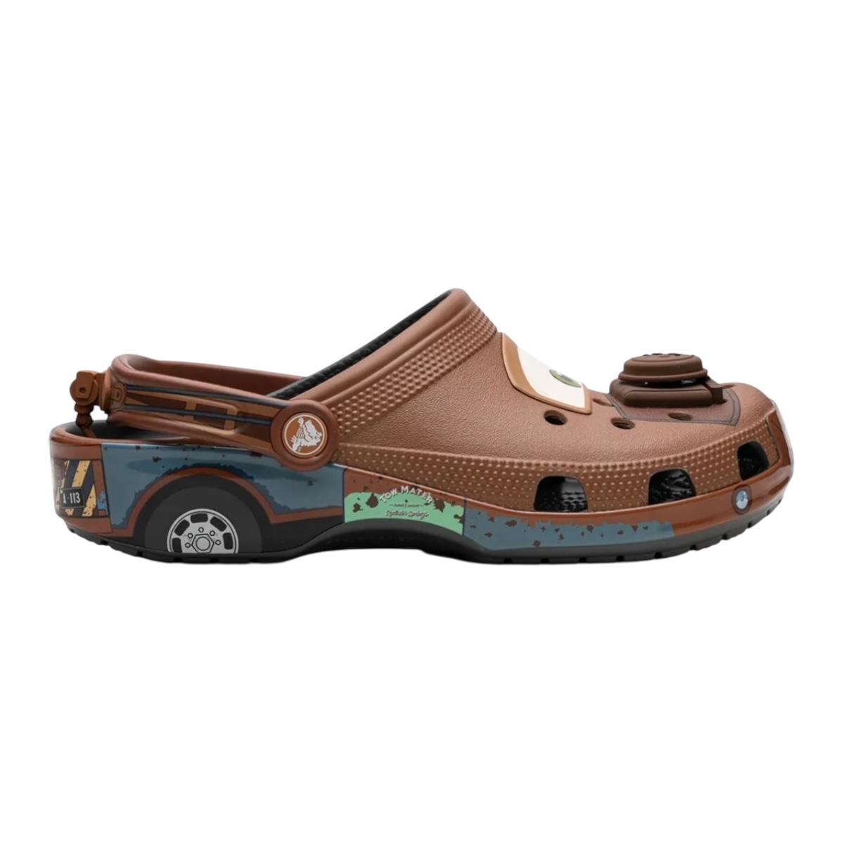 Crocs Mate color café, sandalias comodas para niño Cars