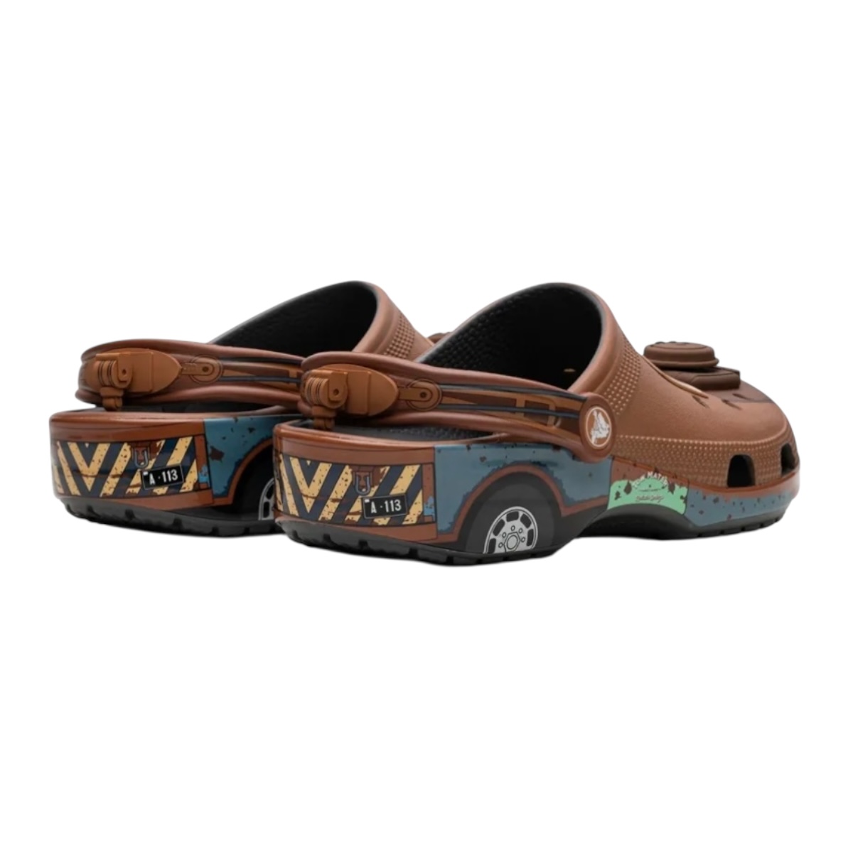 Crocs Mate color café, sandalias comodas para niño Cars