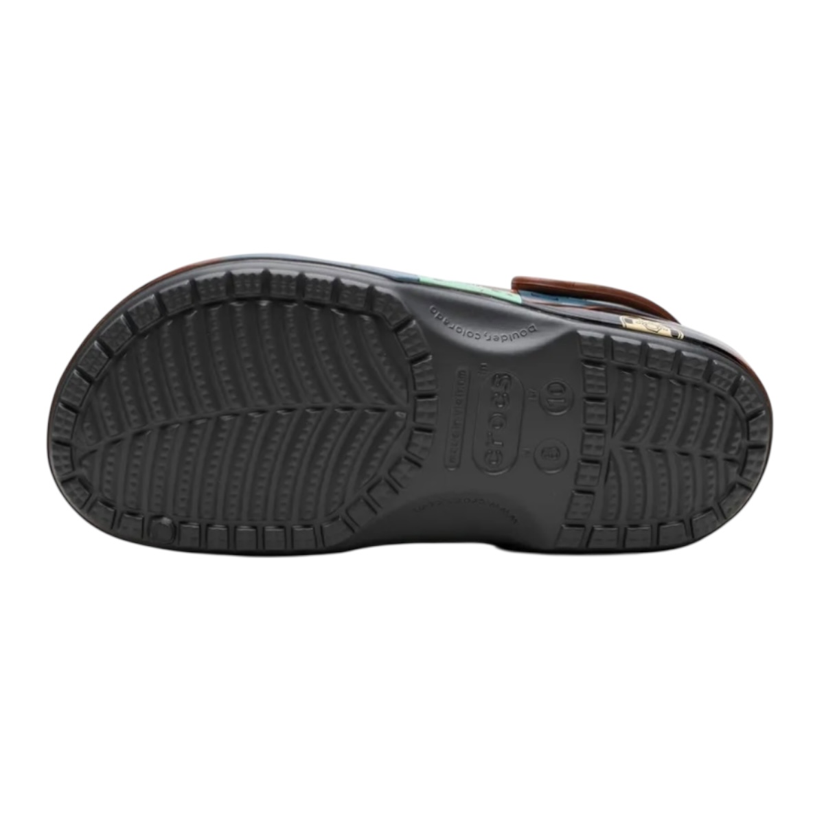 Crocs Mate color café, sandalias comodas para niño Cars