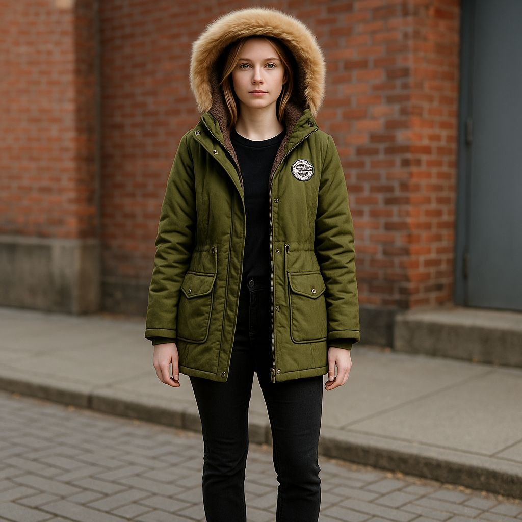 Chamarra Army Verde Militar para Dama