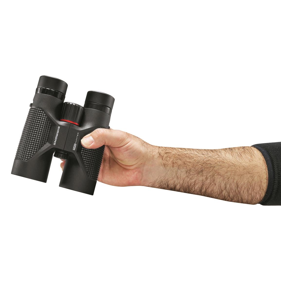 Binoculares Simmons Pro Hunter 10x42 mm Roof Prism, Óptica Fully Multicoated, Resistente Agua/Niebla