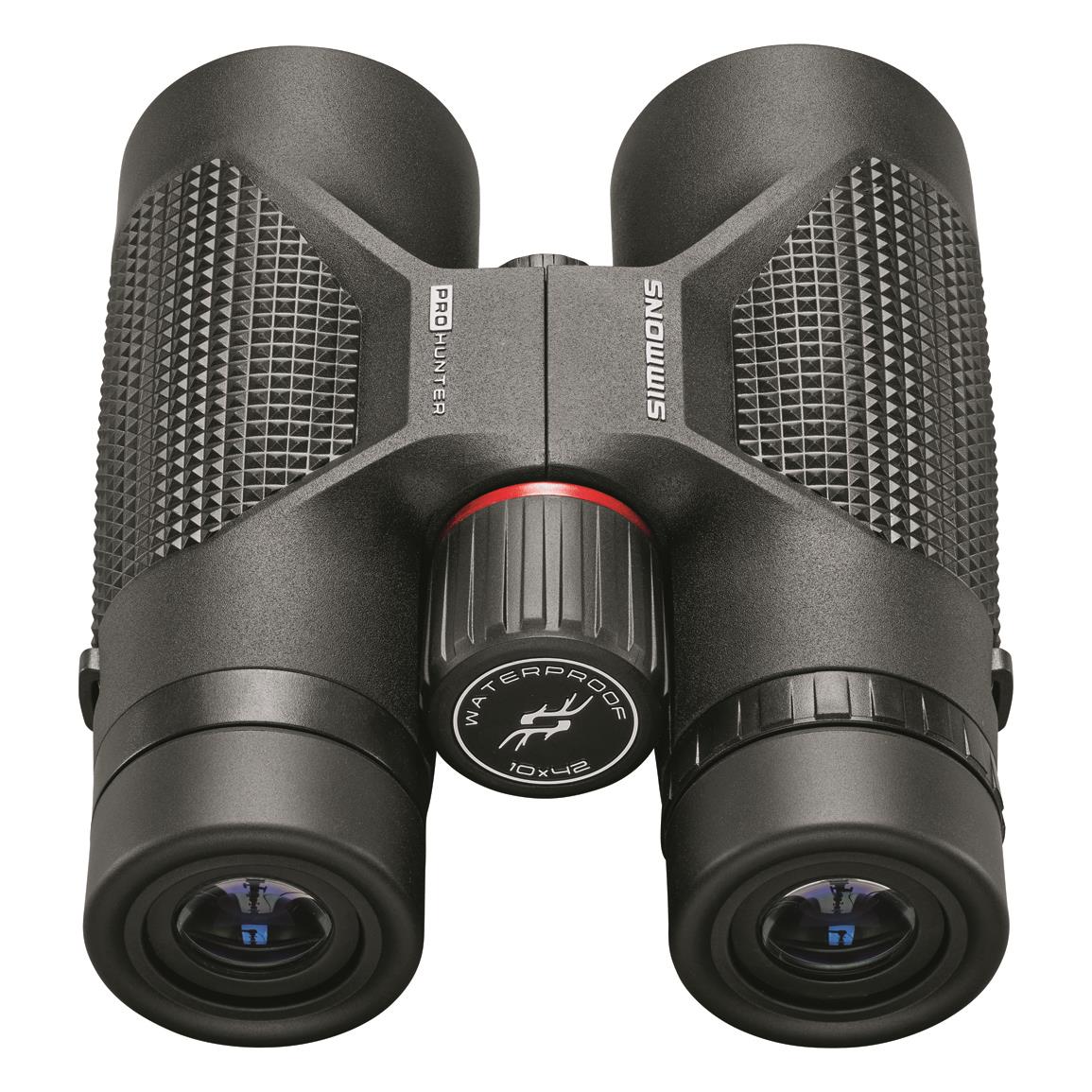 Binoculares Simmons Pro Hunter 10x42 mm Roof Prism, Óptica Fully Multicoated, Resistente Agua/Niebla