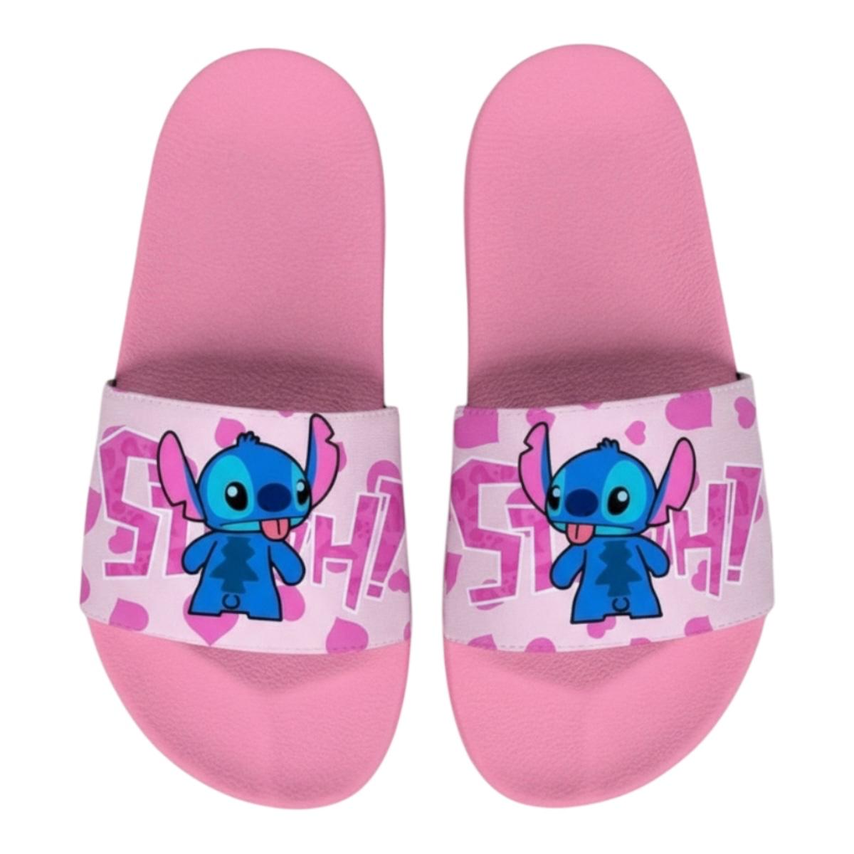 SANDALIAS CASUALES TIPO SLIDE UNISEX DISEÑO PERSONAJES STITCH.