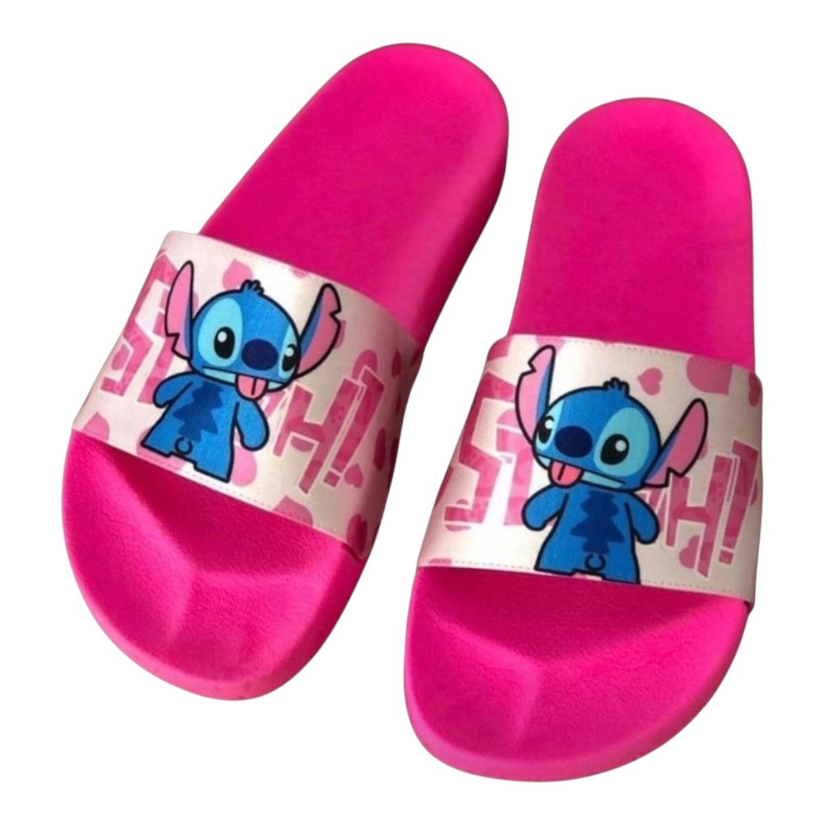 SANDALIAS CASUALES TIPO SLIDE UNISEX DISEÑO PERSONAJES STITCH.