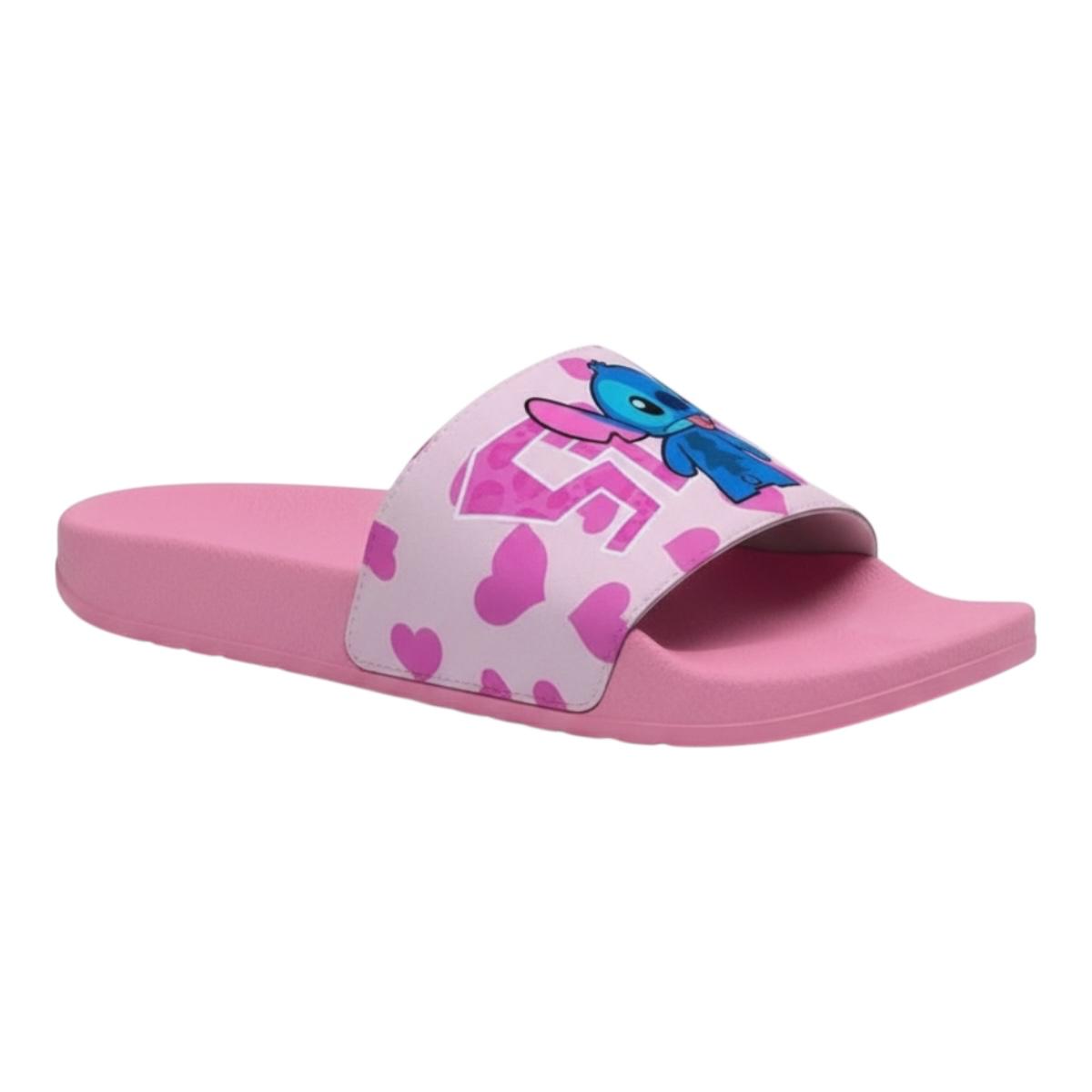 SANDALIAS CASUALES TIPO SLIDE UNISEX DISEÑO PERSONAJES STITCH.