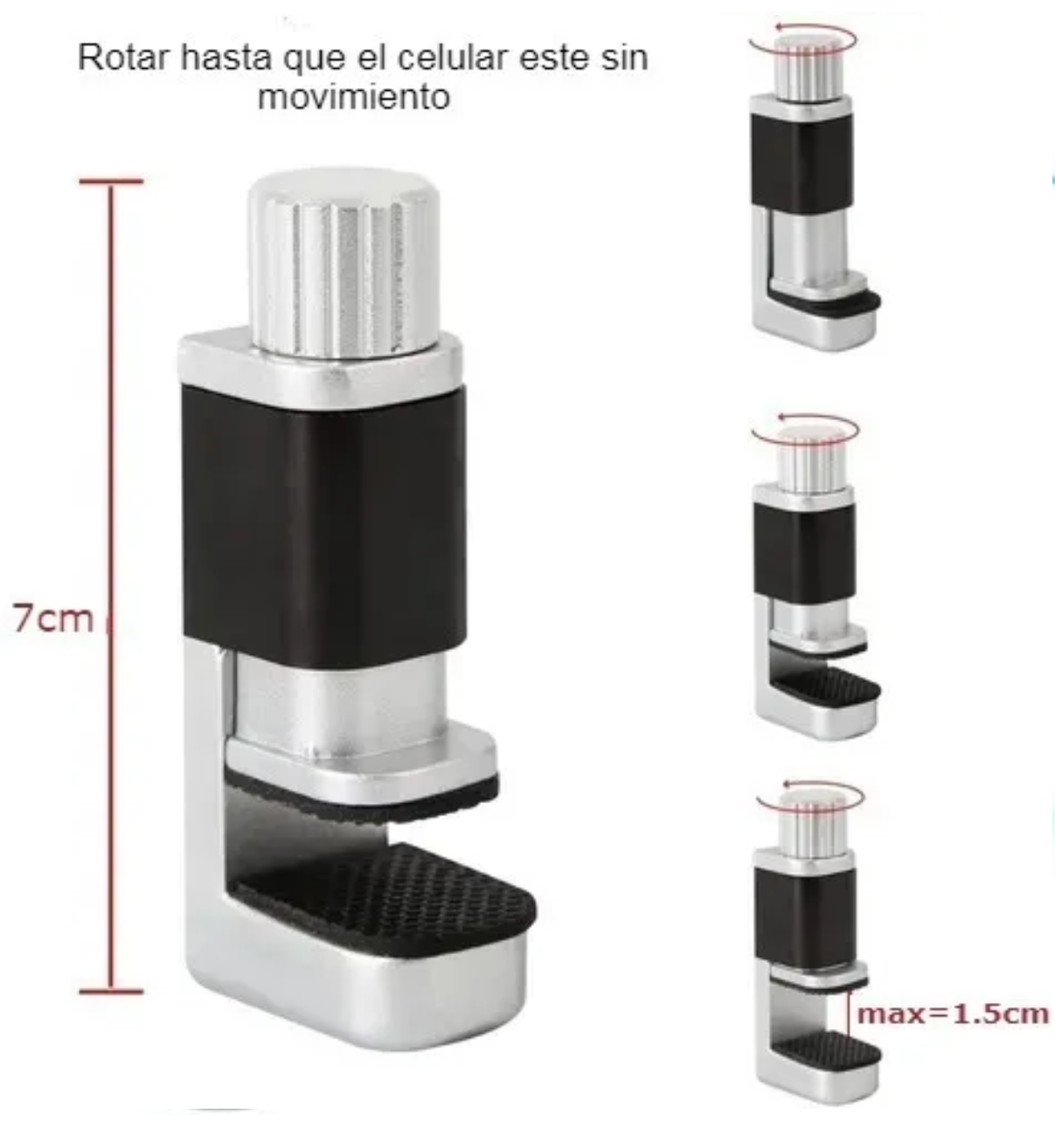 4 Pinzas Metal Pantalla Celular Clip Sujetadora Prensa Touch Malubero