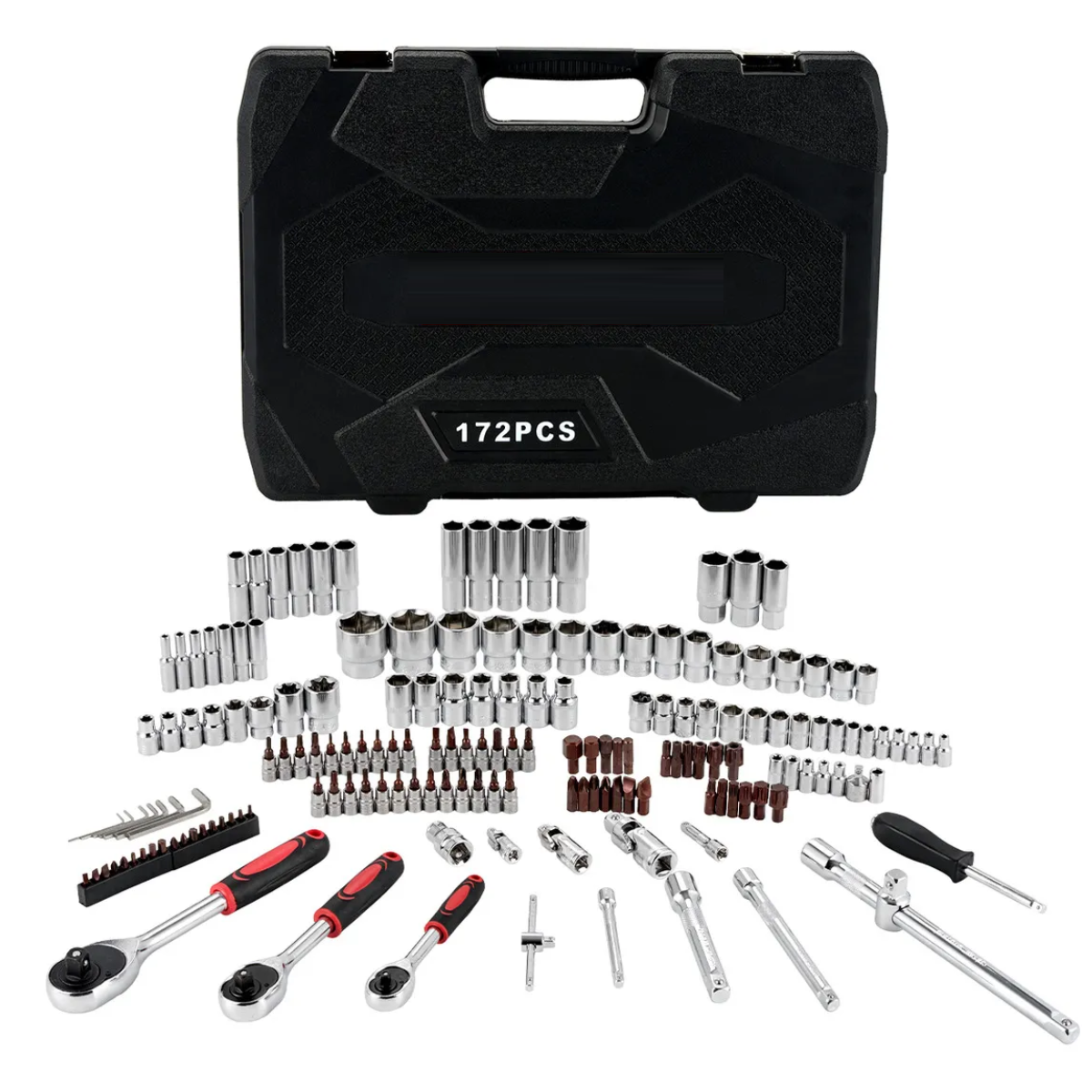 Juego De Dados 172 Piezas Malubero Llaves Autocle Con Estuche