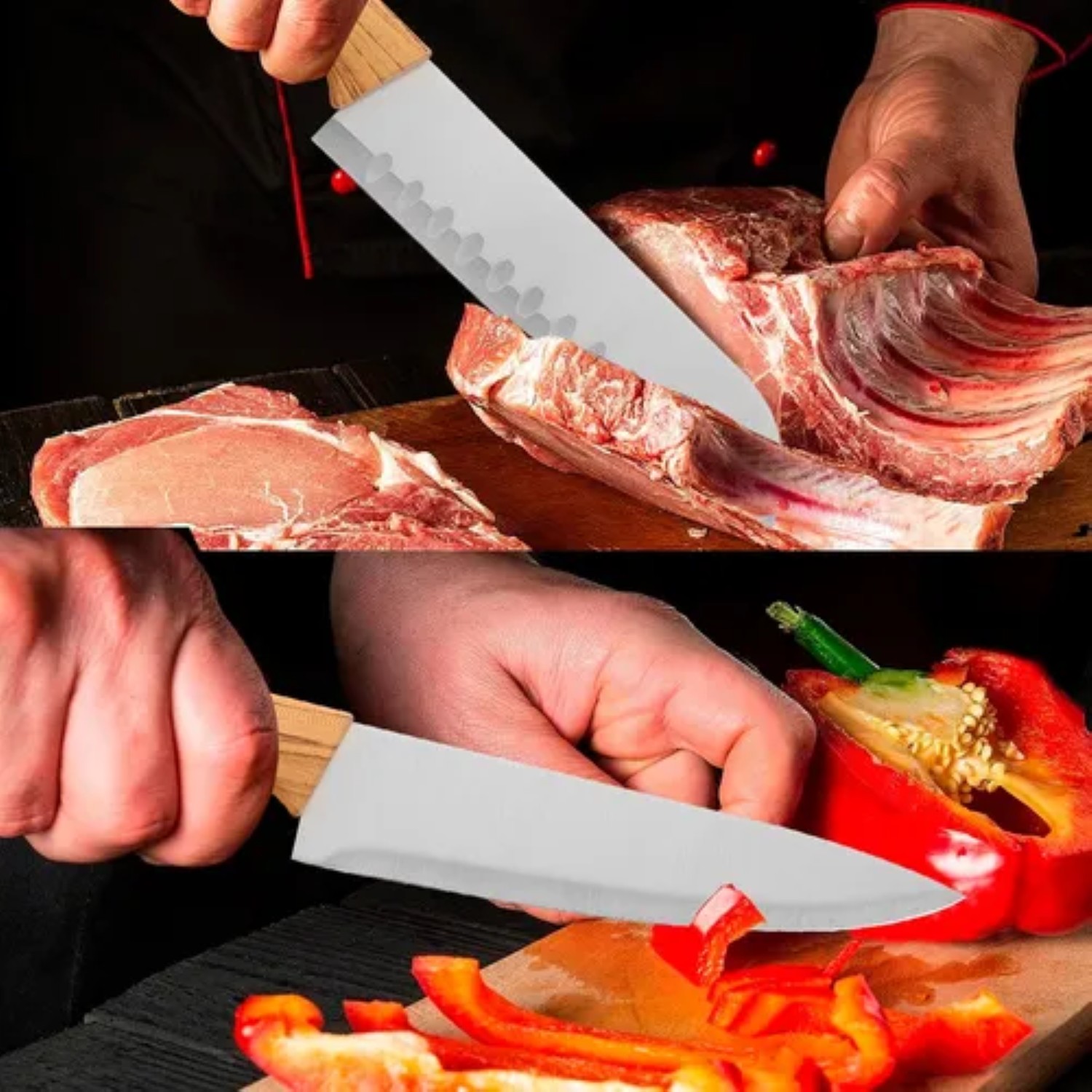 cuchillos de cocina profesionalesjuego de cuchillos acero inoxidable juego de cuchillos 12 piezas