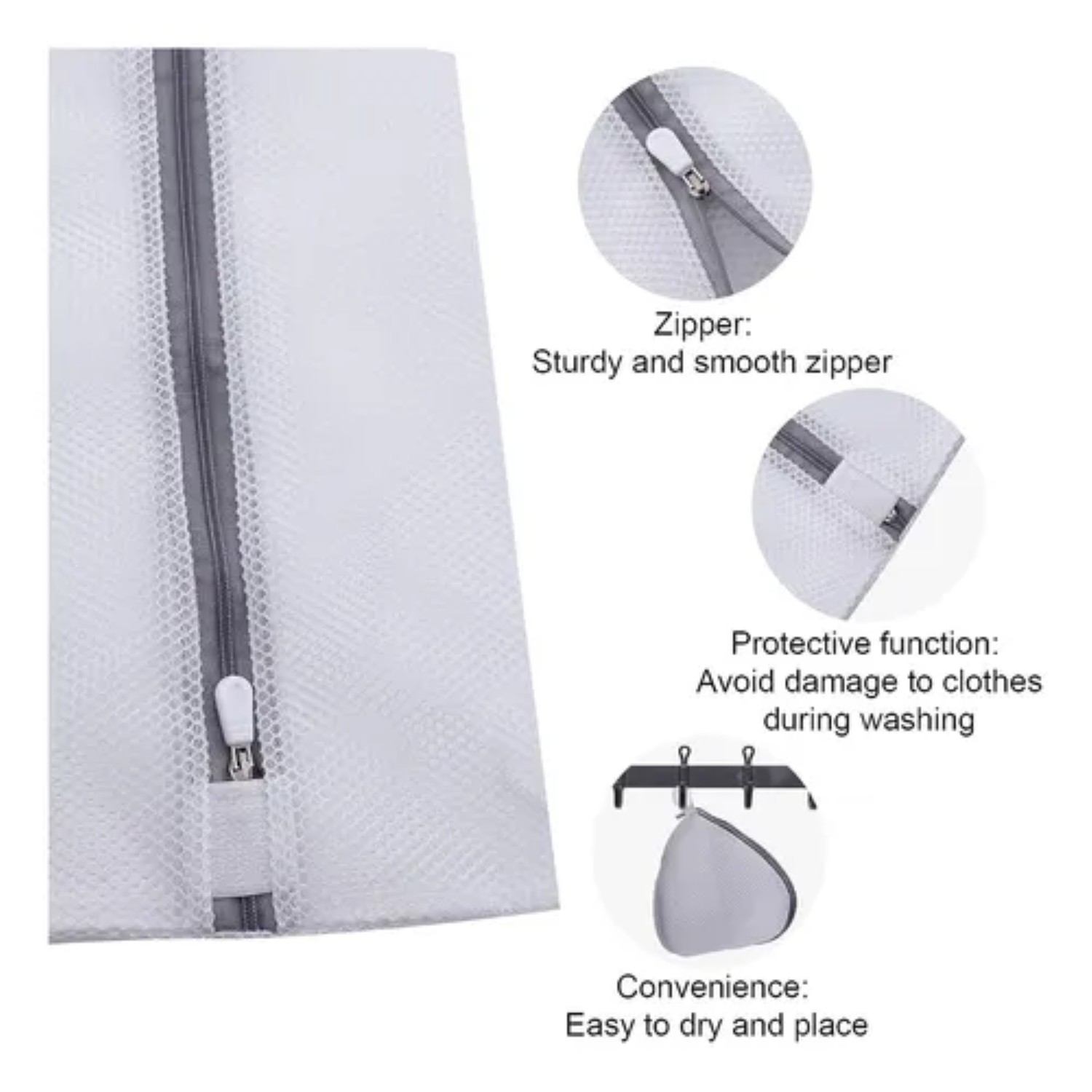 Set De 10 Malla Bolsas De Lavandería Para Lavadora Para Ropa blanca 