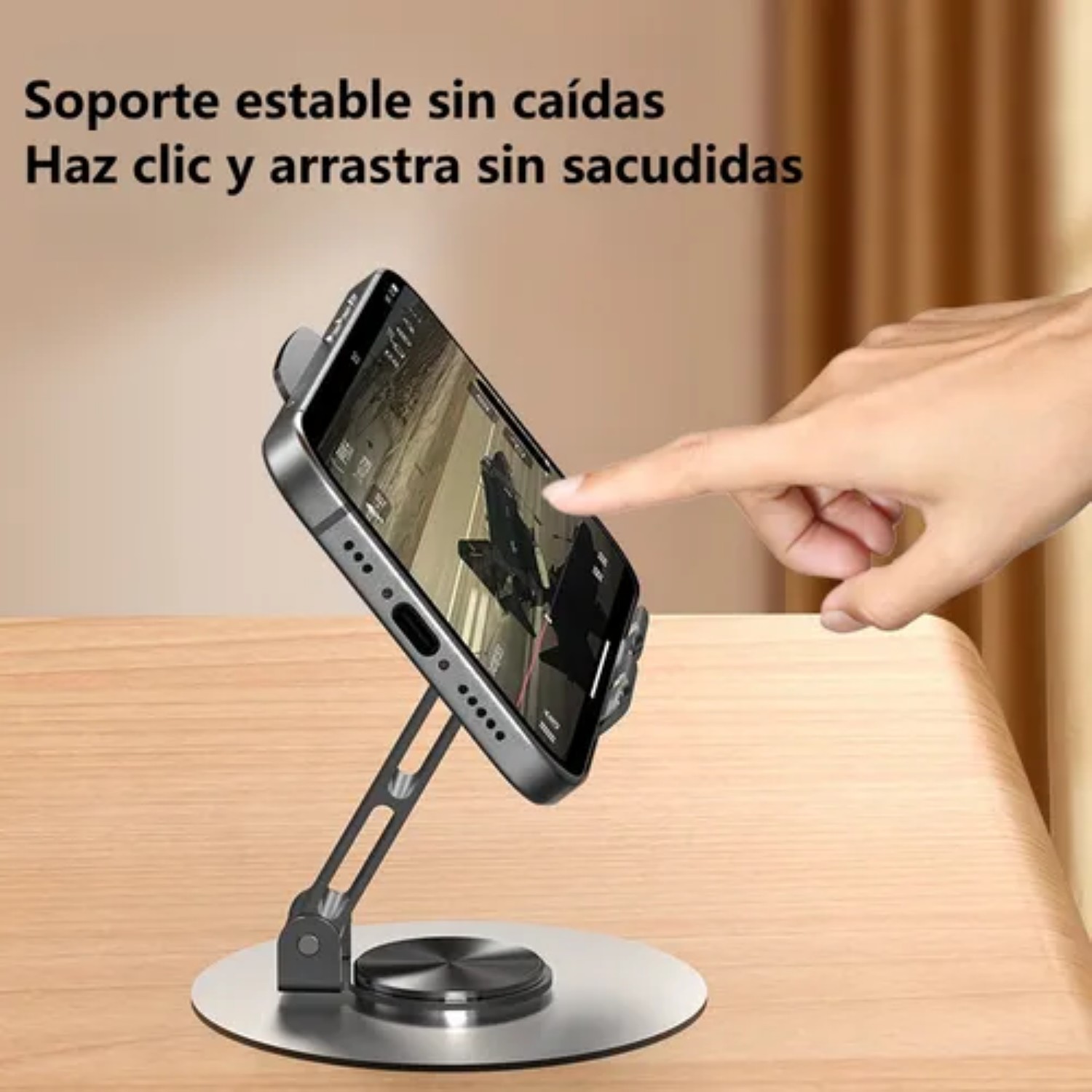 Metal Soporte De Celular Porta Celular Escritorio Giratorio