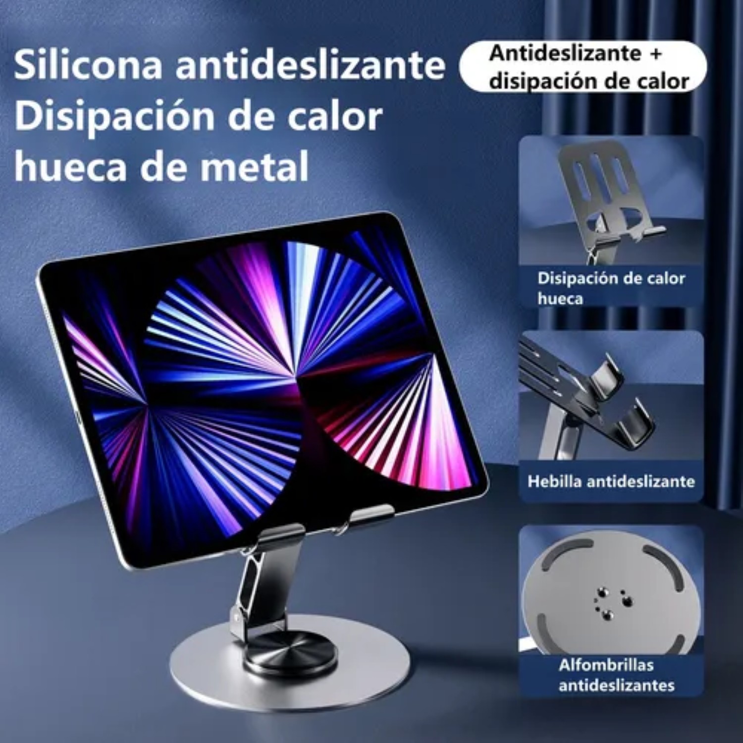 Metal Soporte De Celular Porta Celular Escritorio Giratorio