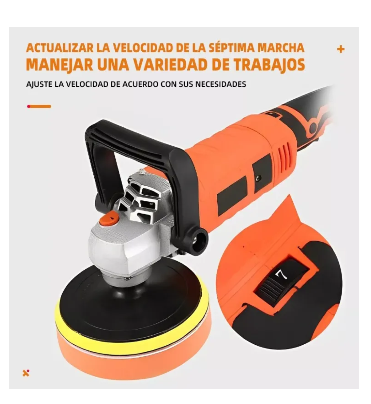 Pulidora Eléctricos Para Auto Alijar Esponja 1600w 16 Piezas Malubero